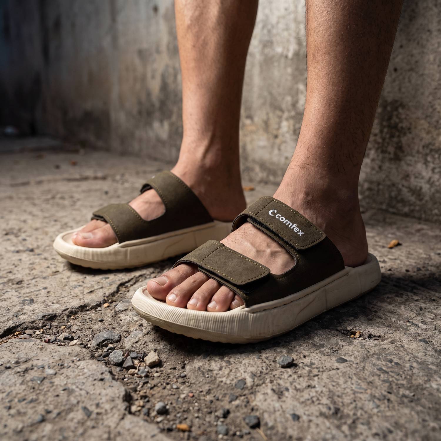 Comfex Unisex Slides Beige - Image 5