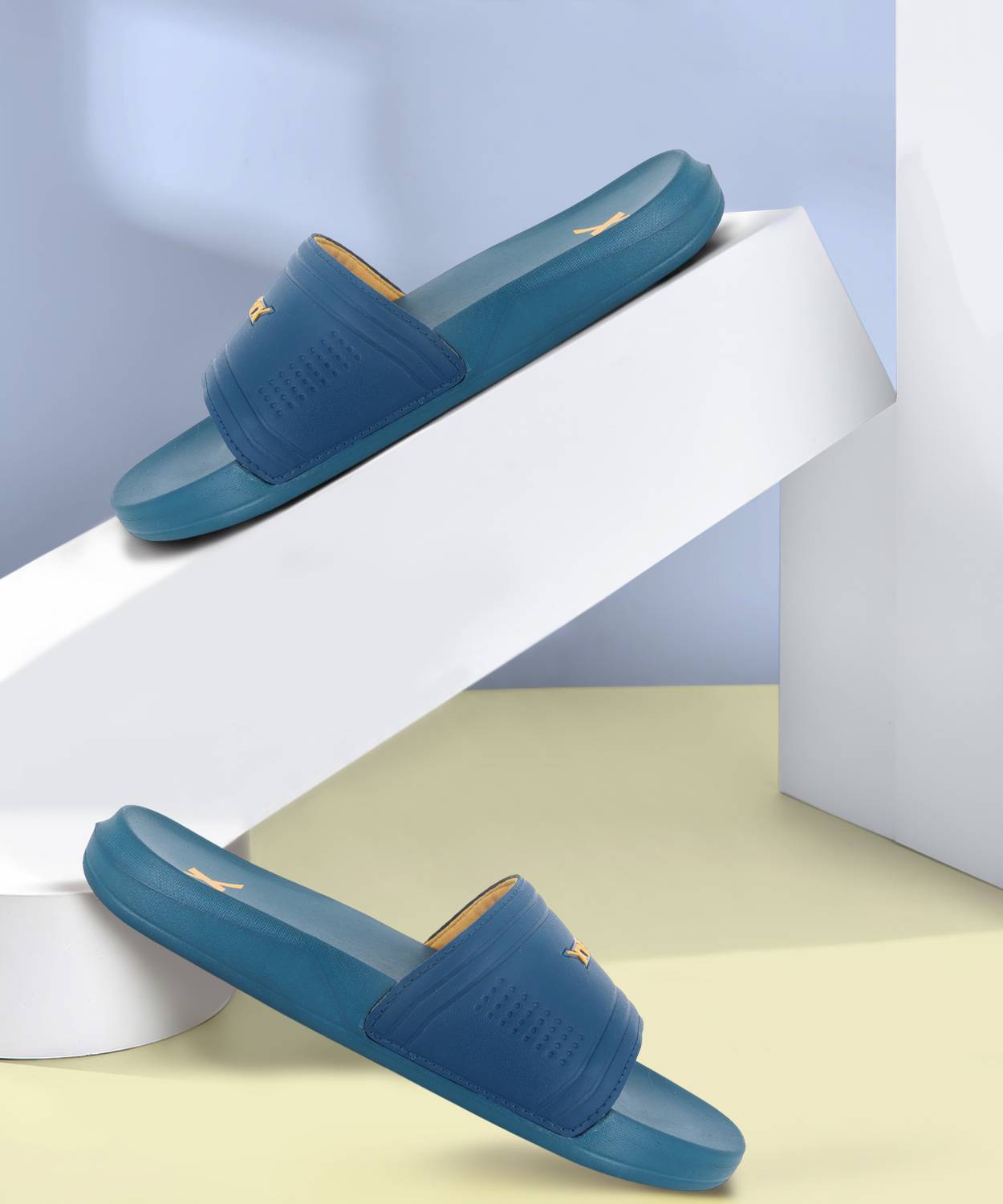 Sparx Men Blue Slides - Image 1