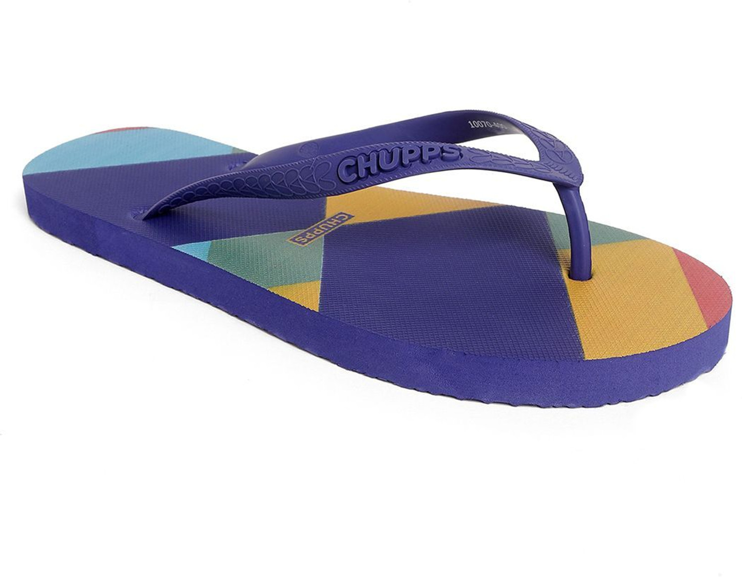 Image of Chupps Men Patang Multi Soft Footbed Lightweight Flip Flops Chappals For Unisex Flip Flops