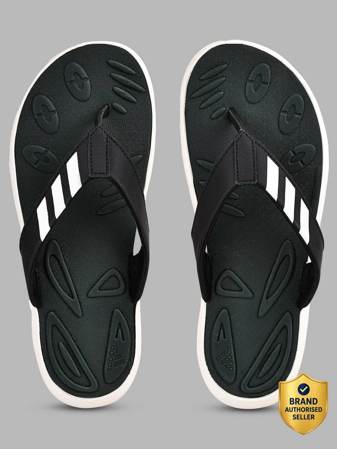 ADIDAS Unisex Black Flip Flops
