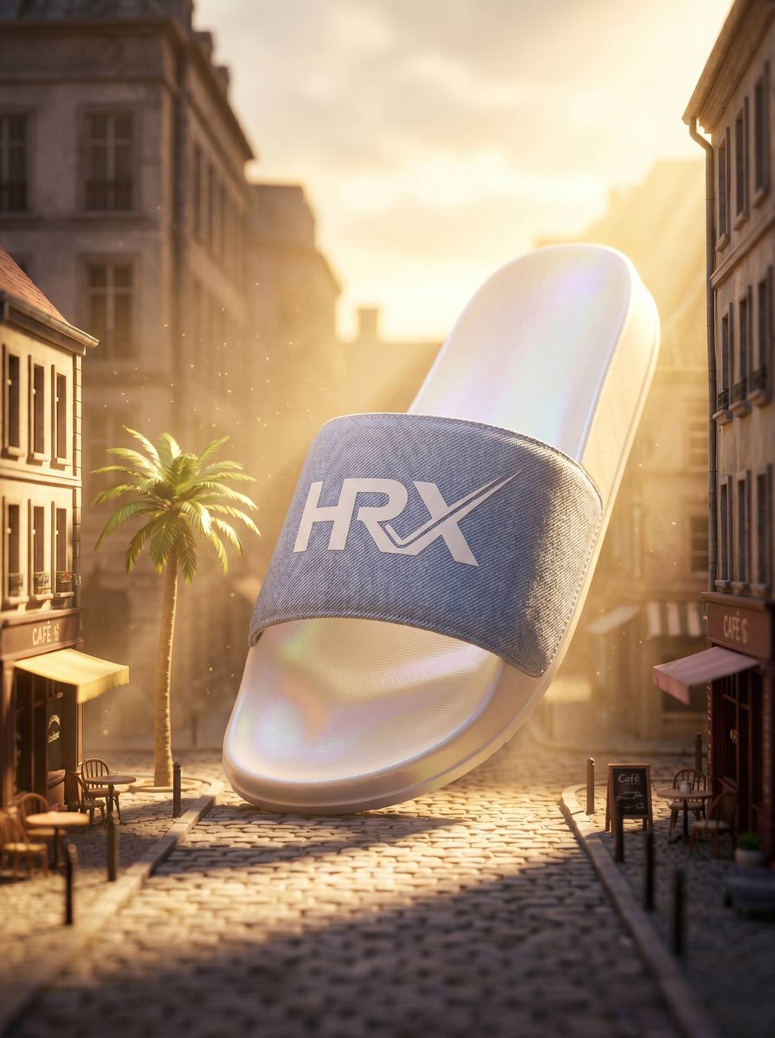 HRX by Hrithik Roshan Men Slides - Blue