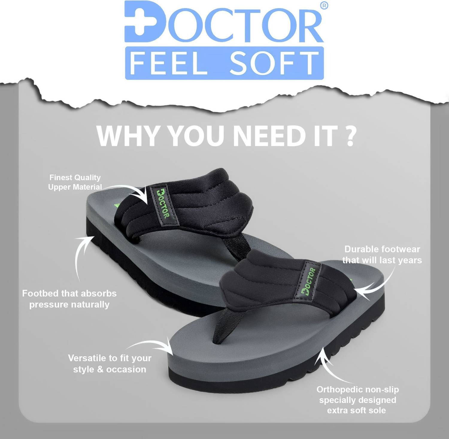 DOCTOR Men Slippers Soft Sole - Image 4