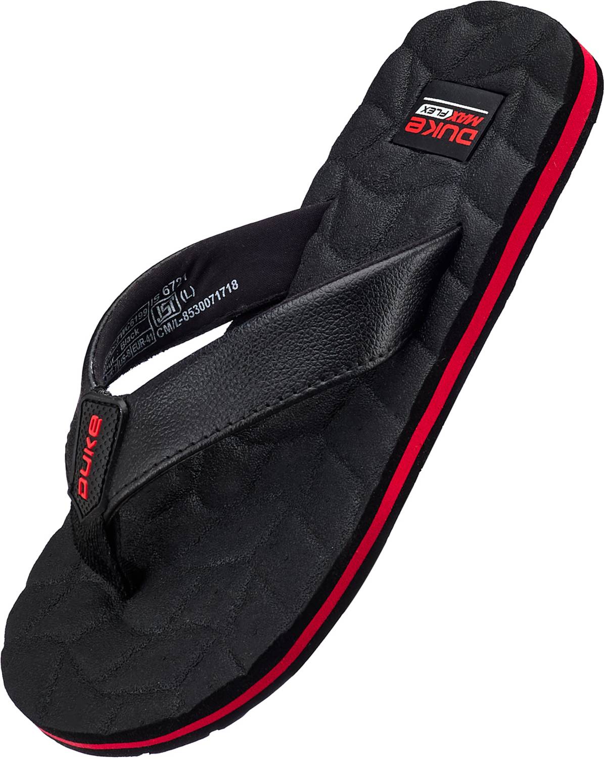 DUKE Men Black Slippers - Image 5