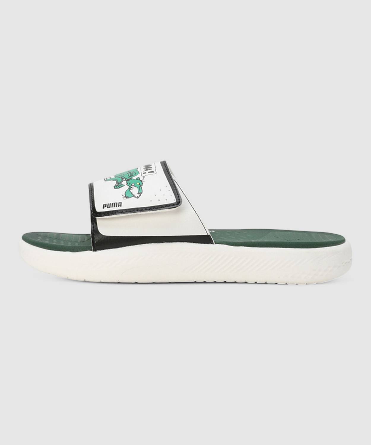 PUMA Men Softride Slide Super Slides Green - Image 3