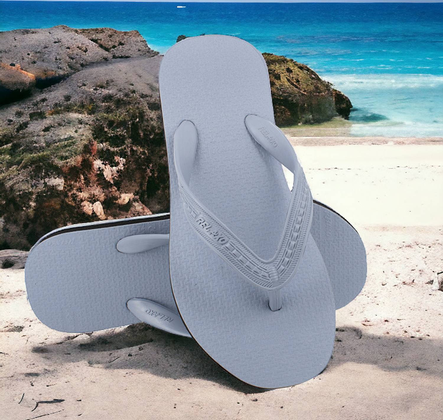 Relaxo Men Gray Slippers - Image 5