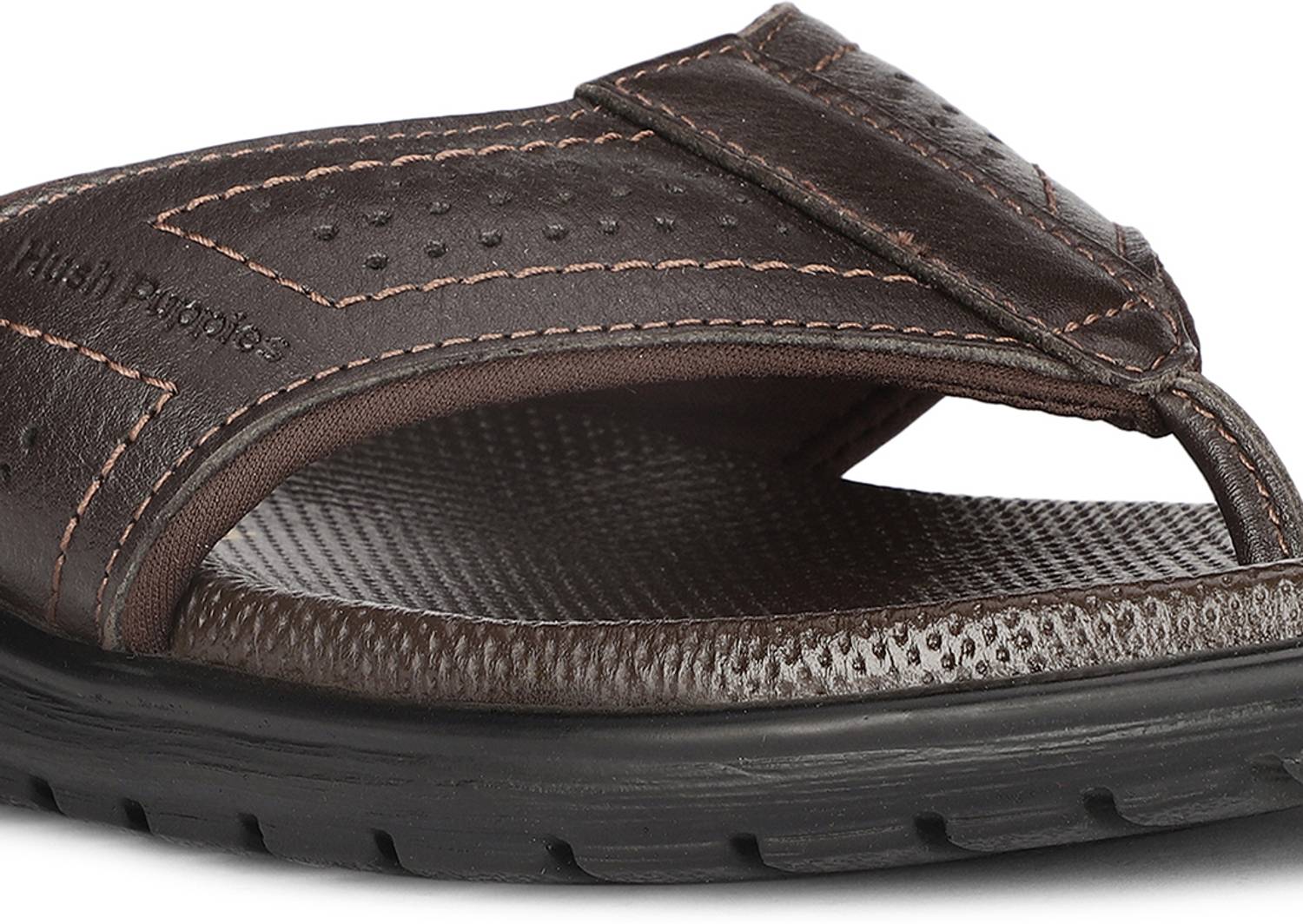 Bata Men Brown Slippers - Image 5