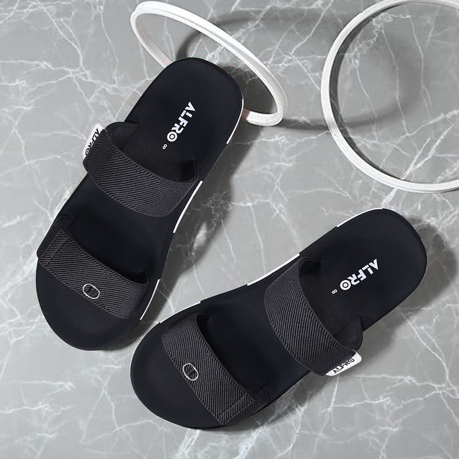 Image of Alfro Men Light weight Comfortable Trending Stylish Dailywear Slippers