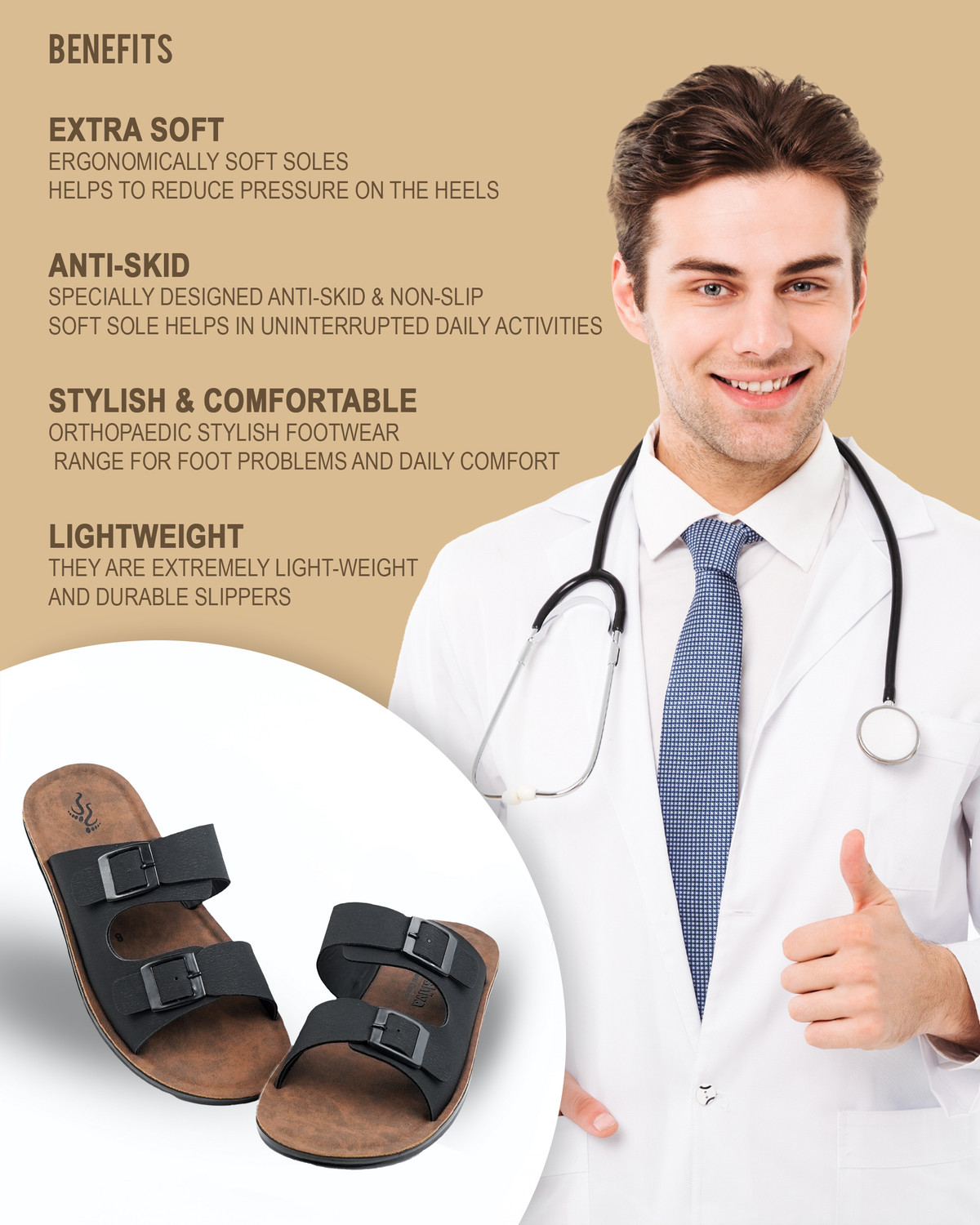 Image of Cushiva Men Slippers