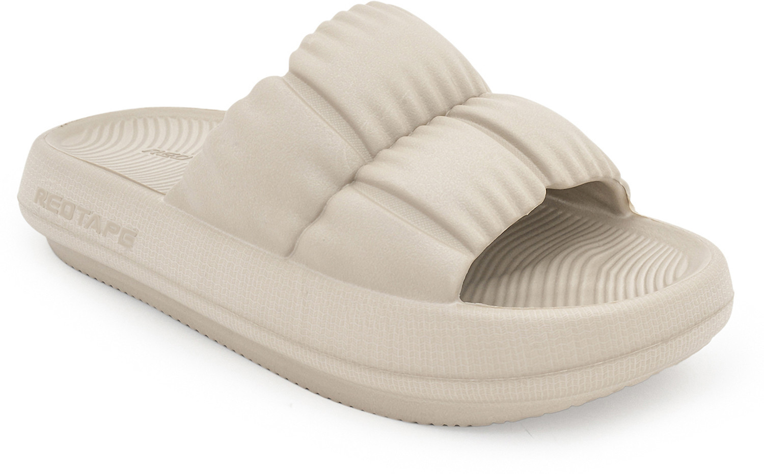 Image of RED TAPE Women Slides (Beige, 7)