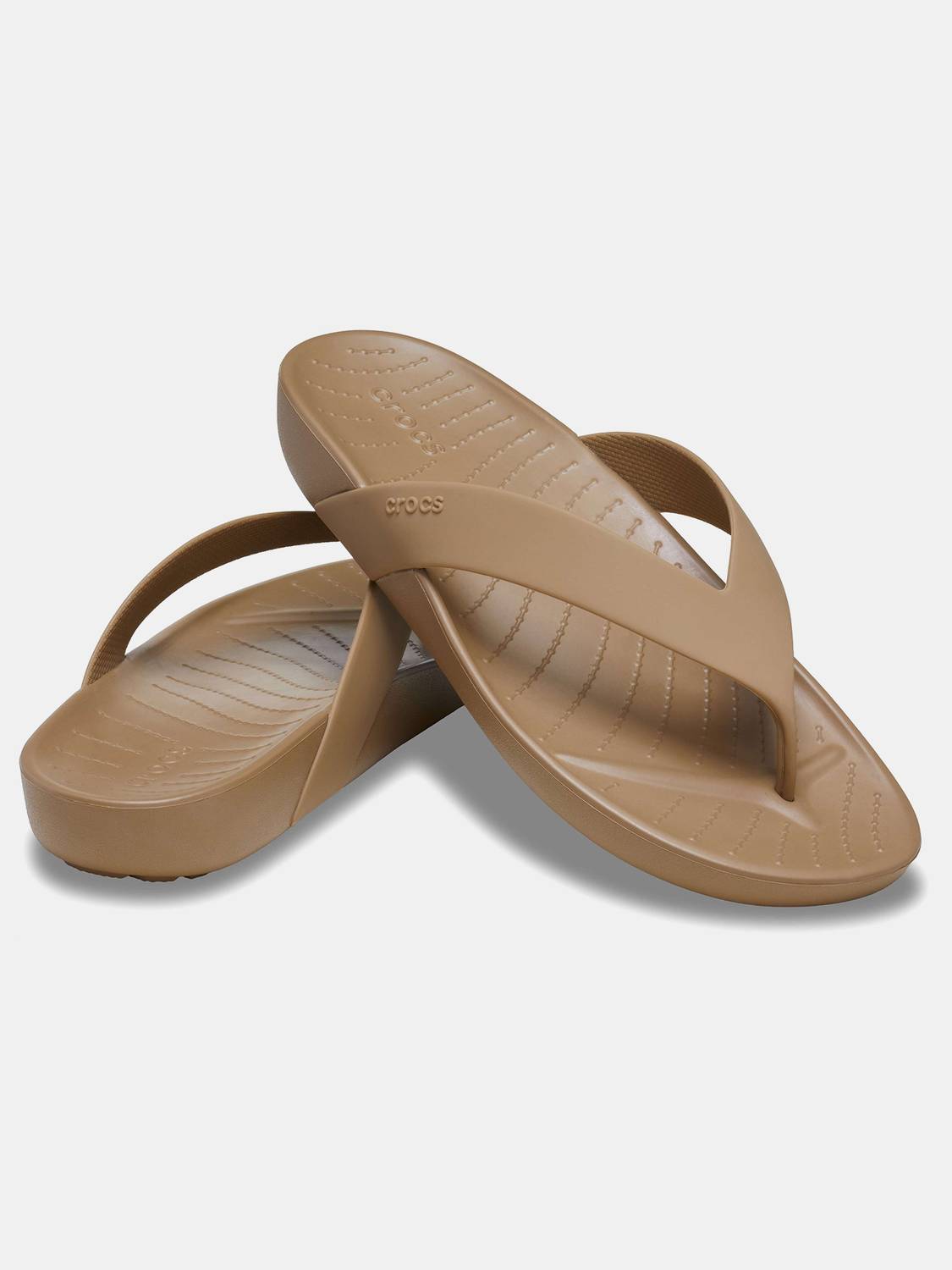 CROCS Men Flip Flops Brown - Image 4
