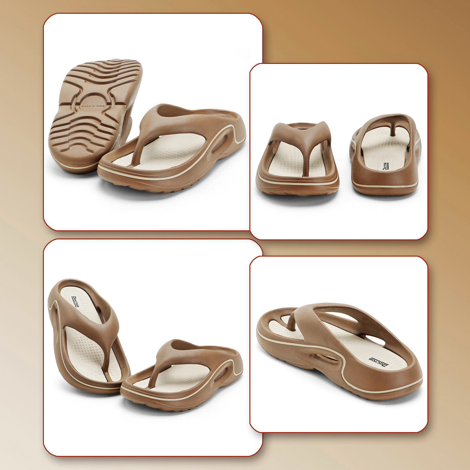 Image of Doctor Health Super Soft Men Men Ortho|Soft Cushion|Lightweight|Anti-Skid|Arch Support|Daily Wear Slippers Flip Flops