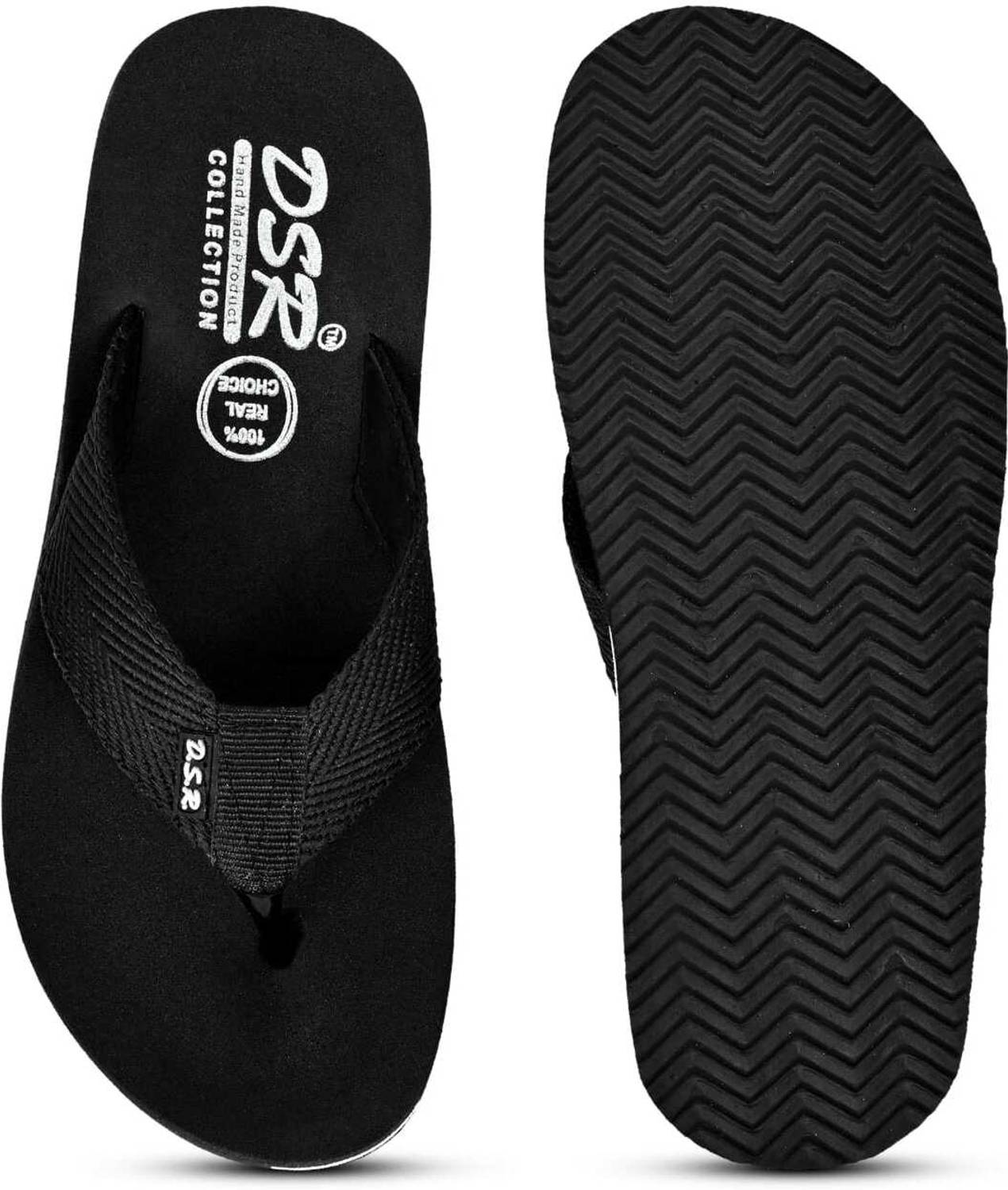 DSR Men Black Flip Flops - Image 2