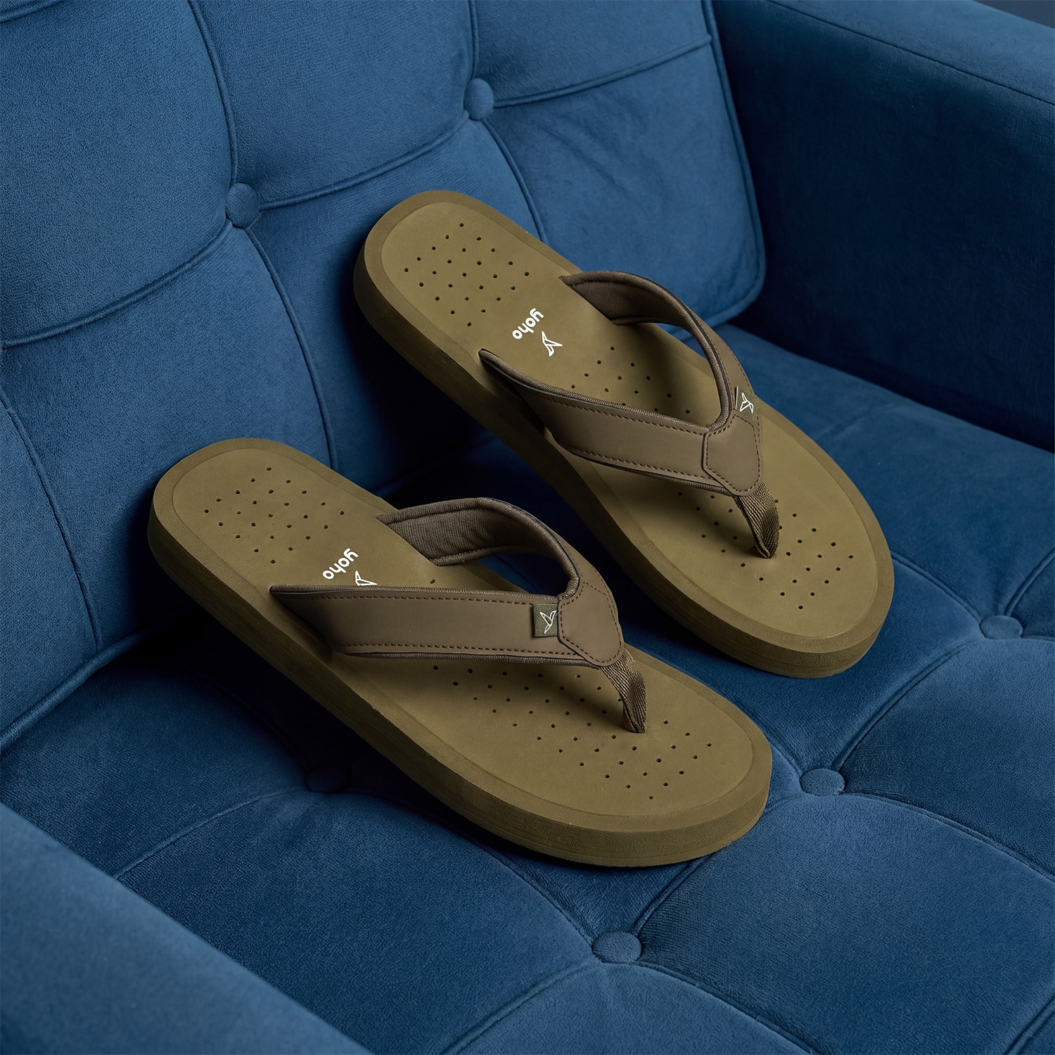 Image of yoho Men ArchFlex Men ortho slippers with arch support |Soft Flip Flops