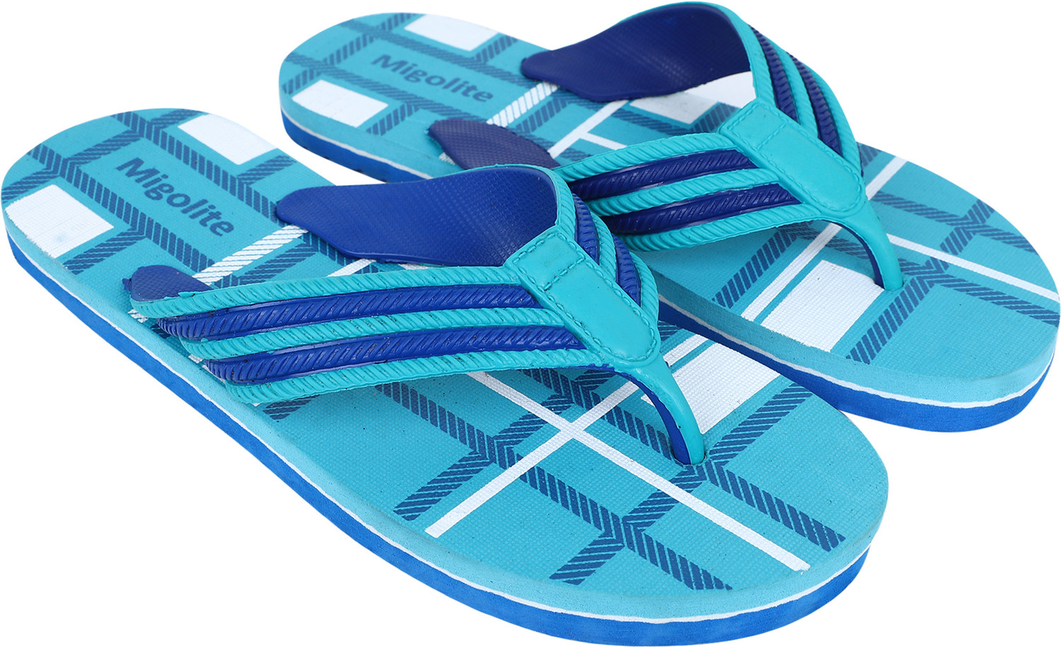 Image of MIGOLITE Men Migolite Men s Stylish Checked Flip Flops Soft Sole Casual Comfort Slippers
