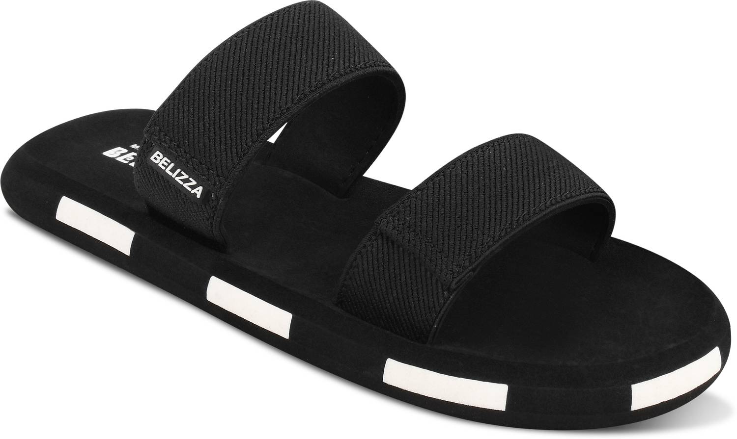 Belizza Men Black Slippers - Image 4