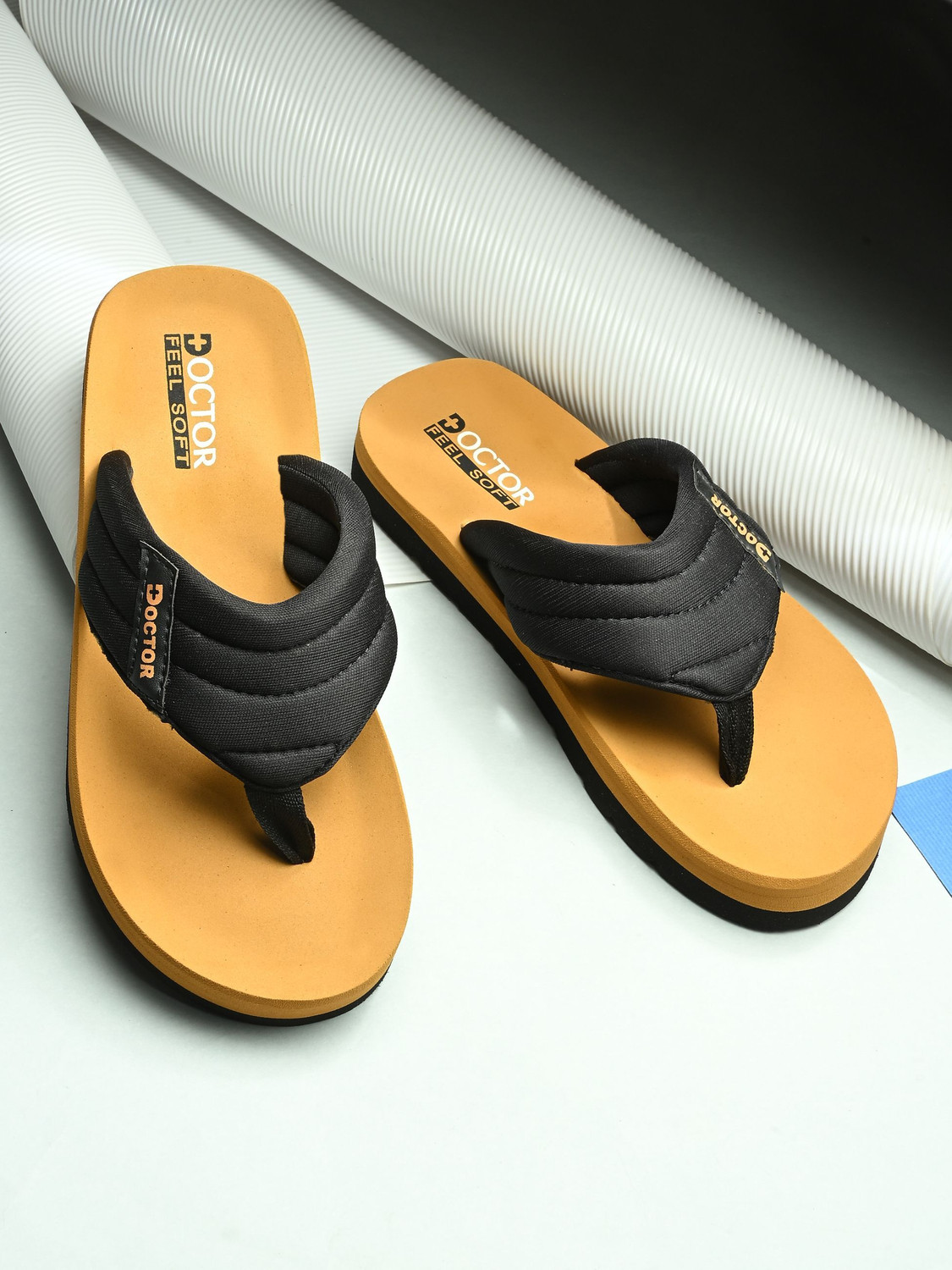 Image of DOCTOR FEEL SOFT Men Casual Slippers with Soft Sole Lightweight Comfort for Regular Daily Use! Slippers
