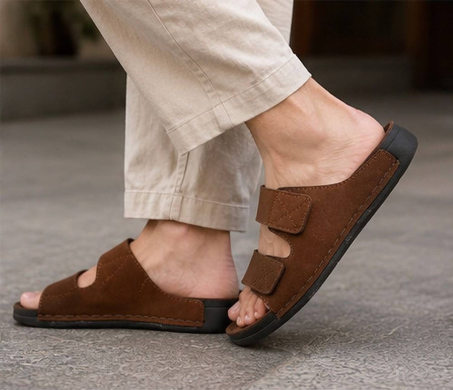 Nyzora Men Slides Brown - Image 2