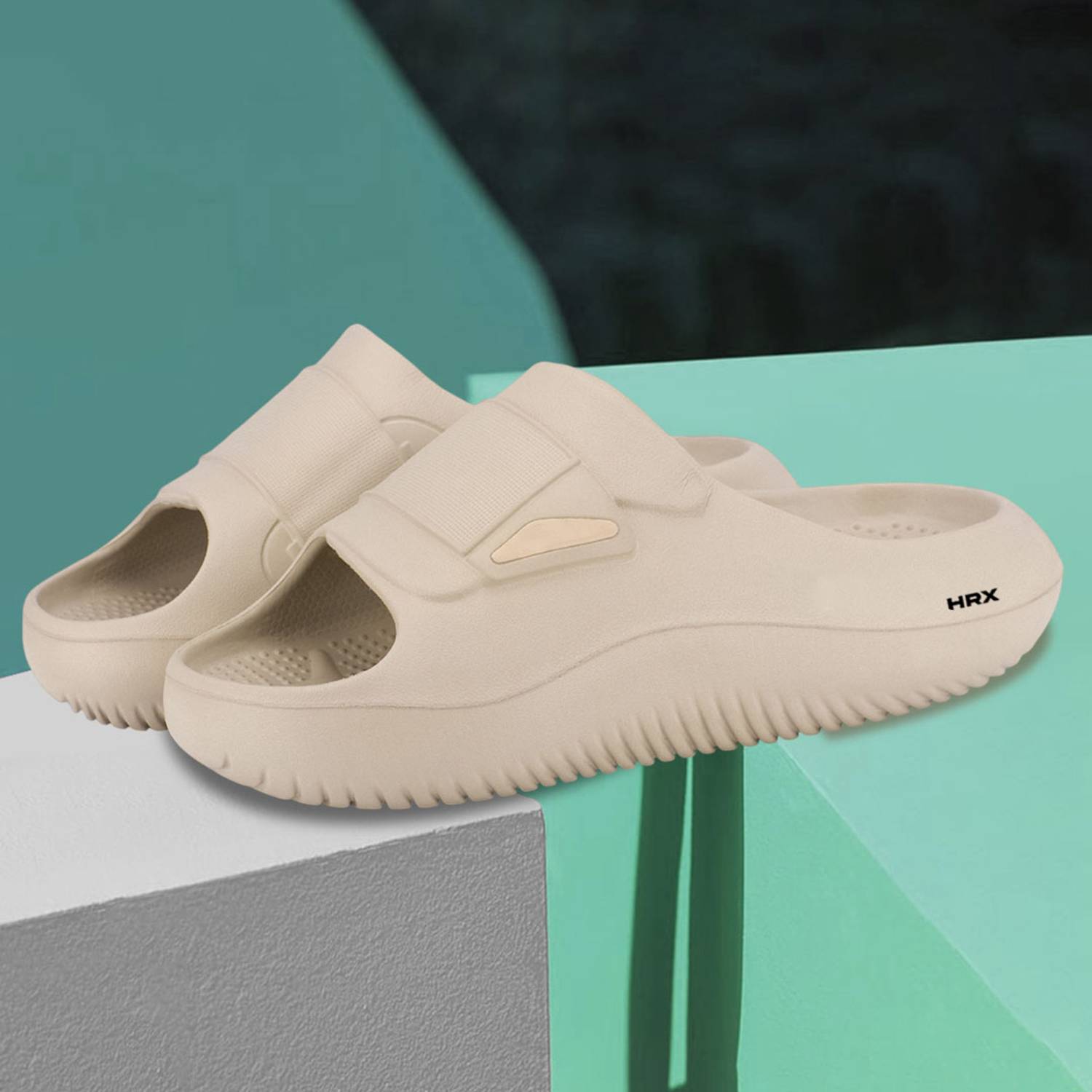 HRX by Hrithik Roshan Men Slippers, Beige
