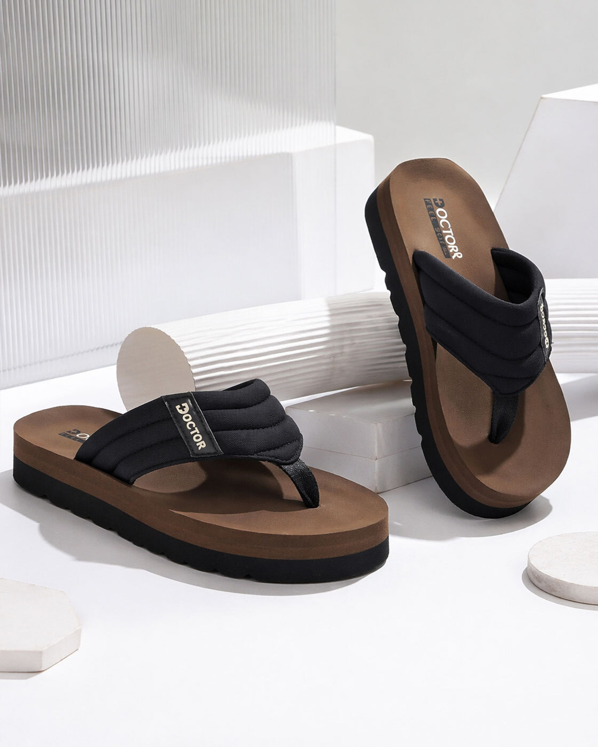 Image of DOCTOR FEEL SOFT Men Men Lightweight|Soft Cushioning|Flexible Sole|Daily Wear|Premium Quality Slipper Slippers