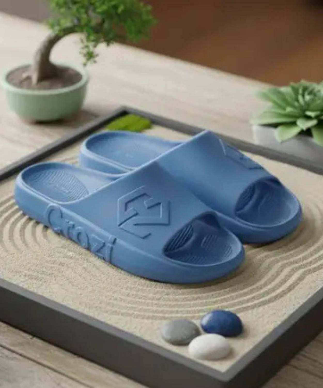 Lehar Men Blue Slides - Image 1