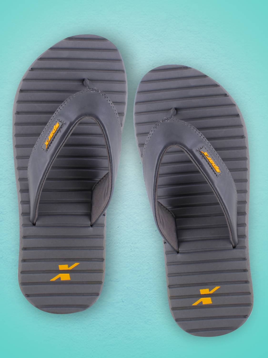Sparx Men Gray Flip Flops - Image 2
