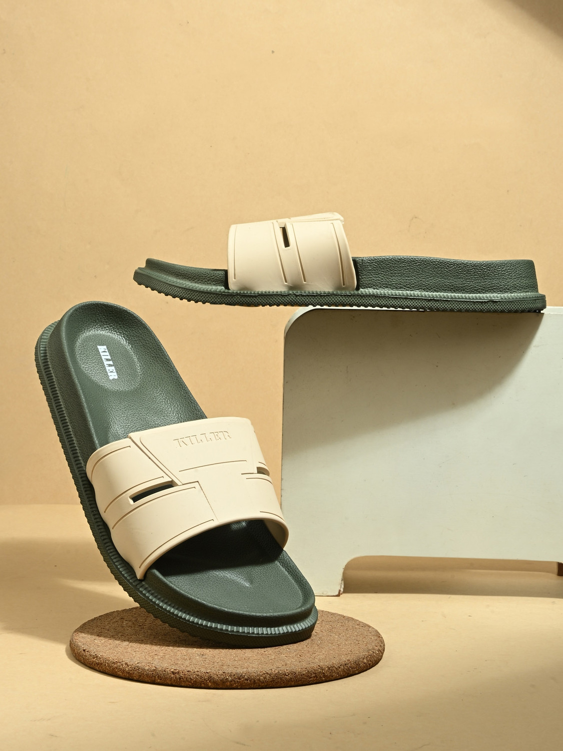 Image of KILLER Men Soft Comfortable Chappal Casual Lightweight Men Slippers for Daily Wear Slides