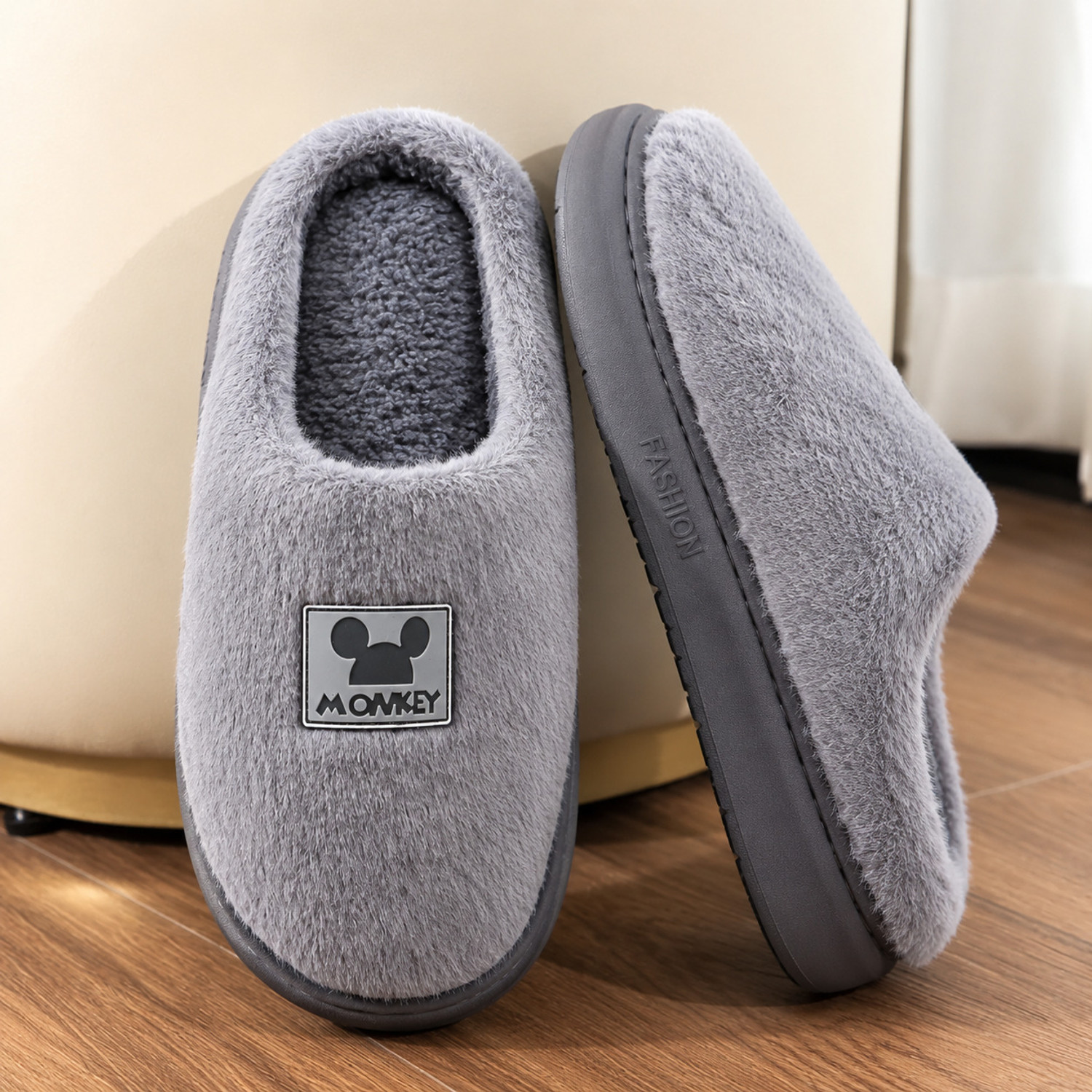 Image of Fighter Men Slippers (Grey, 8)