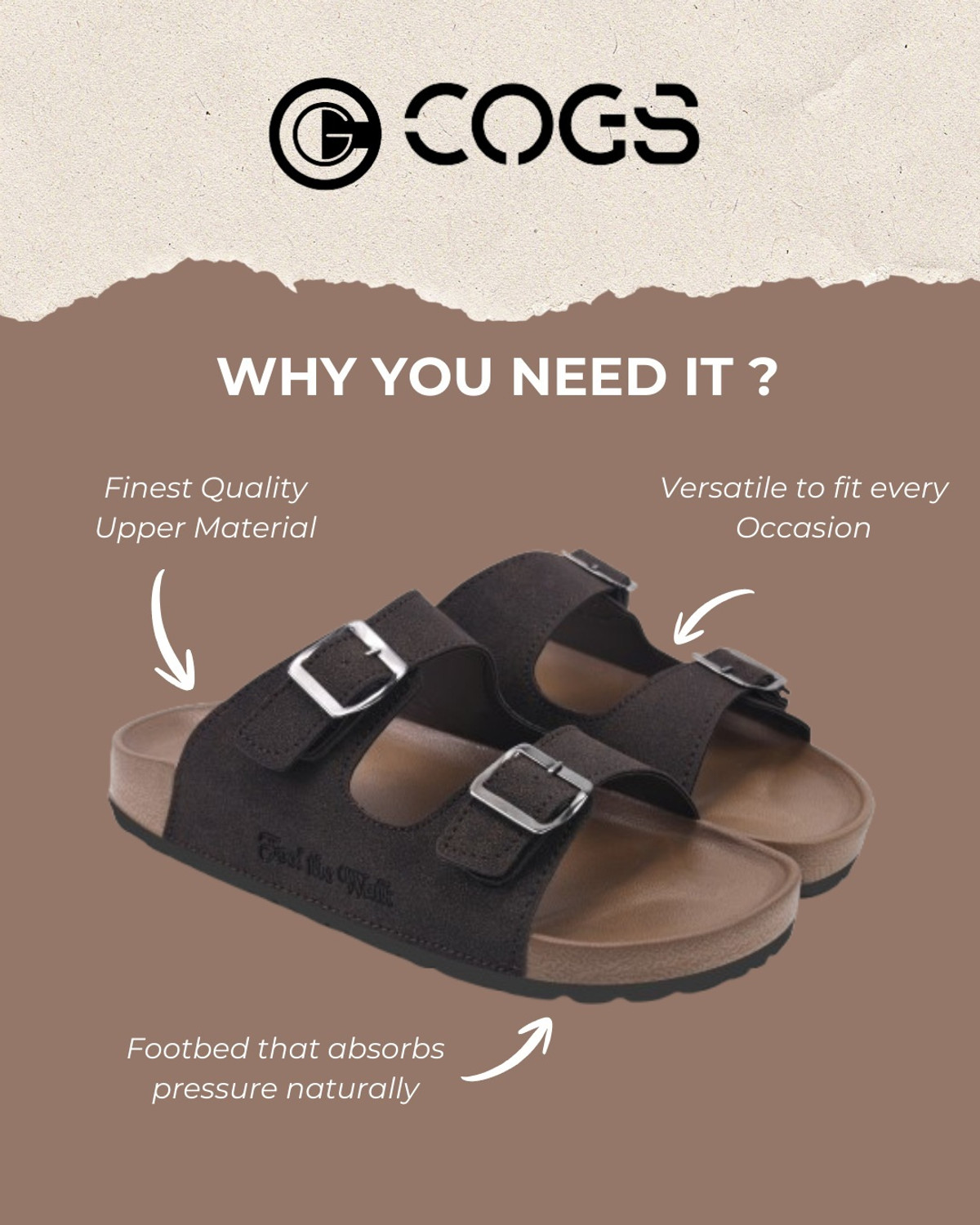 Image of Cogs Men Flip Flops