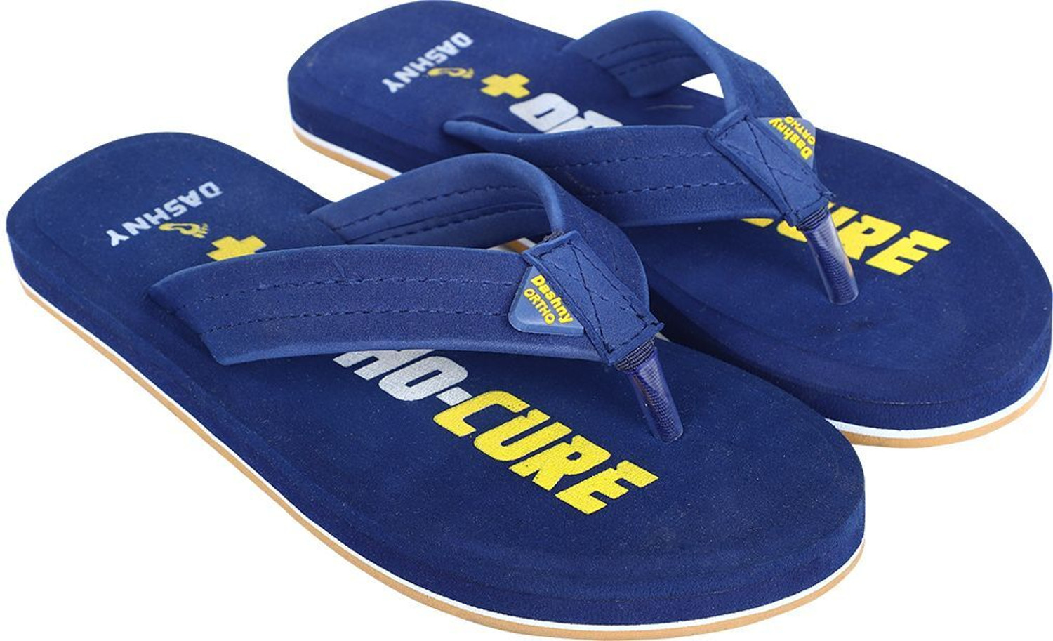 Image of DASHNY Men Ortho-Cure Orthopedic Soft Cushioned Slippers for Men (Sizes 6-12) Flip Flops