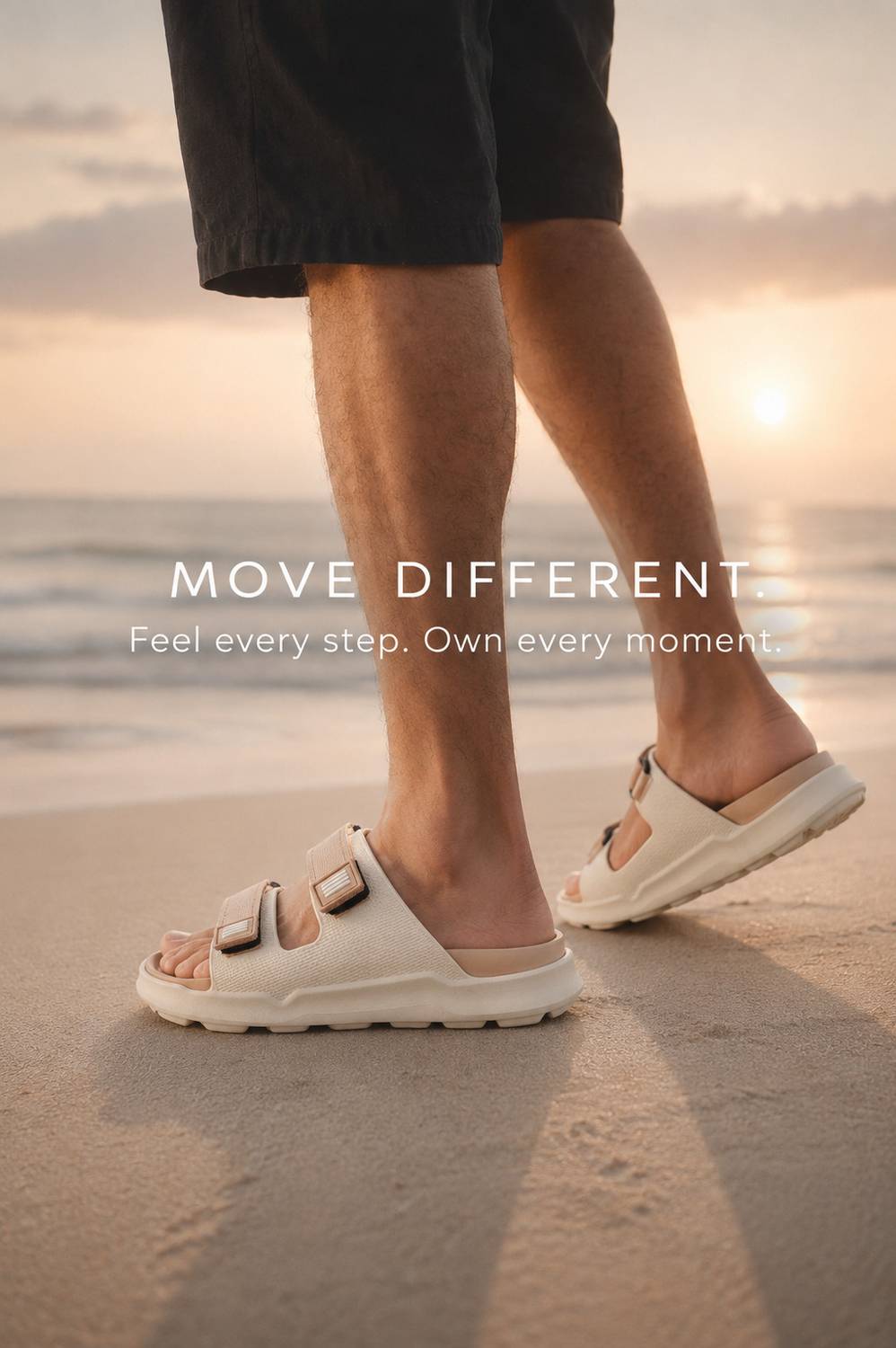 NOBELITE Men Beige Flip Flops - Image 2