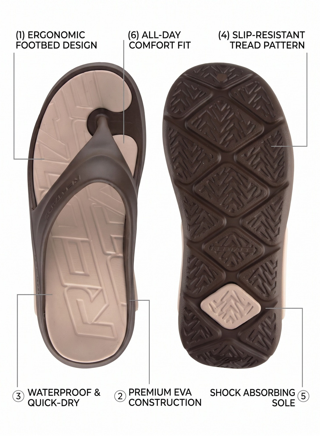 Image of RED TAPE Men Flip Flops
