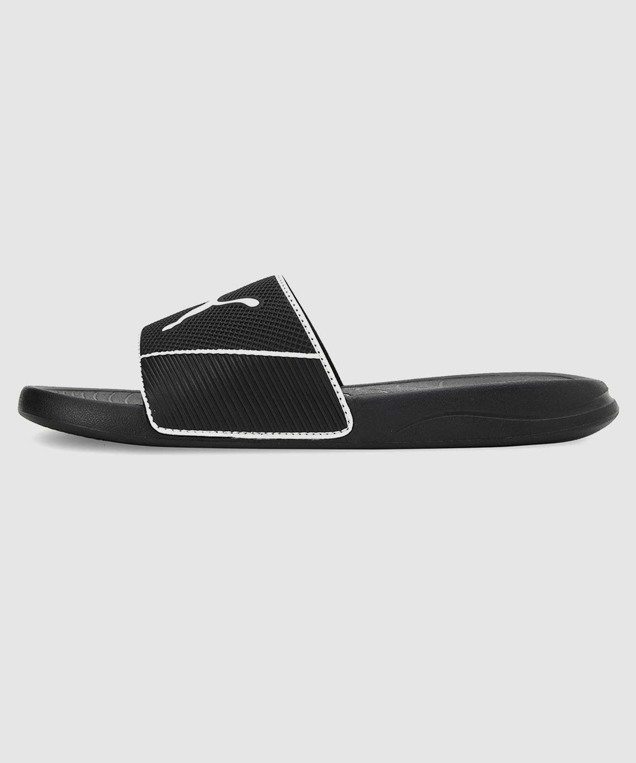 PUMA Men Popcat 20 Shower Slides Black - Image 4