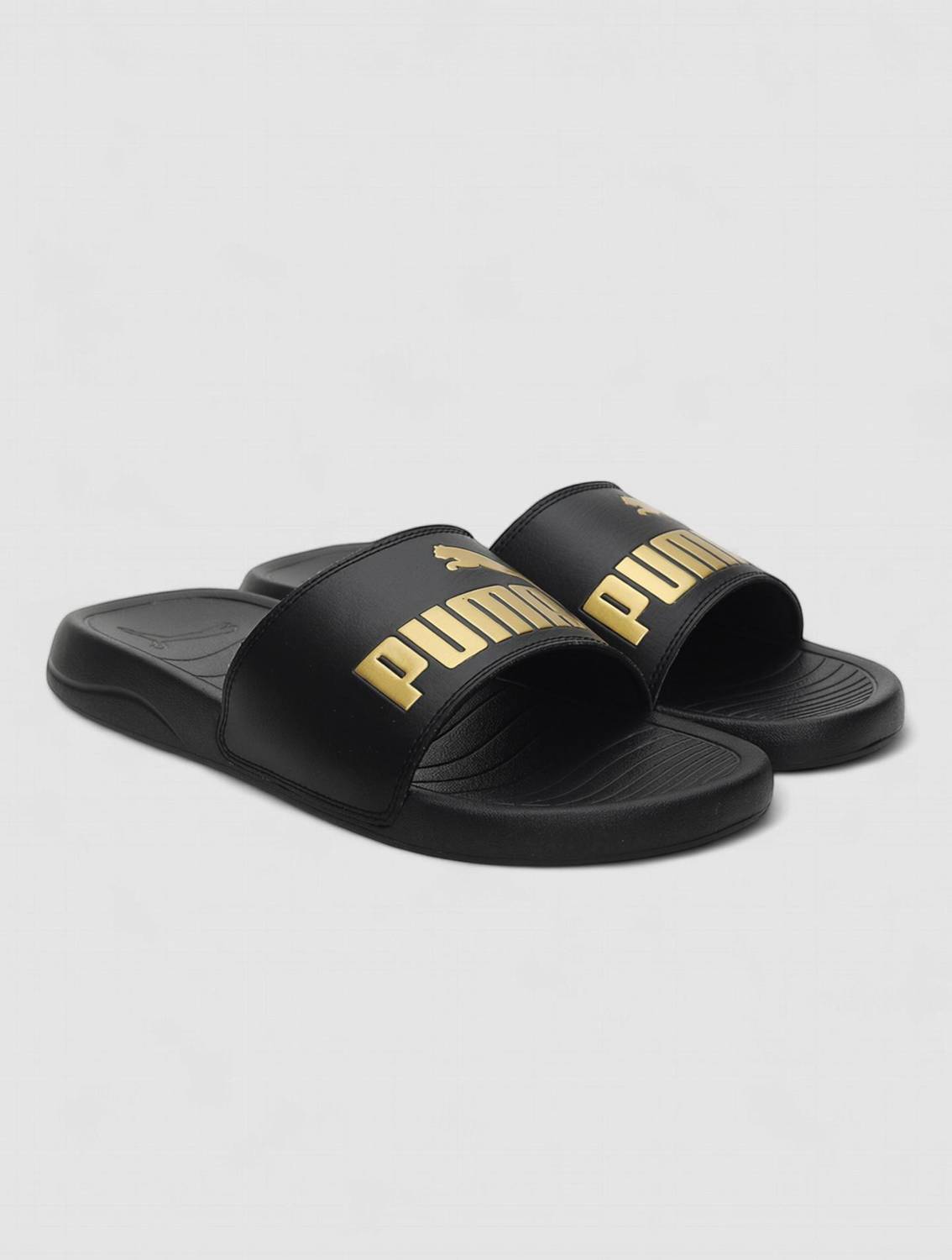 PUMA Men Popcat 20 RES Slides Black - Image 1