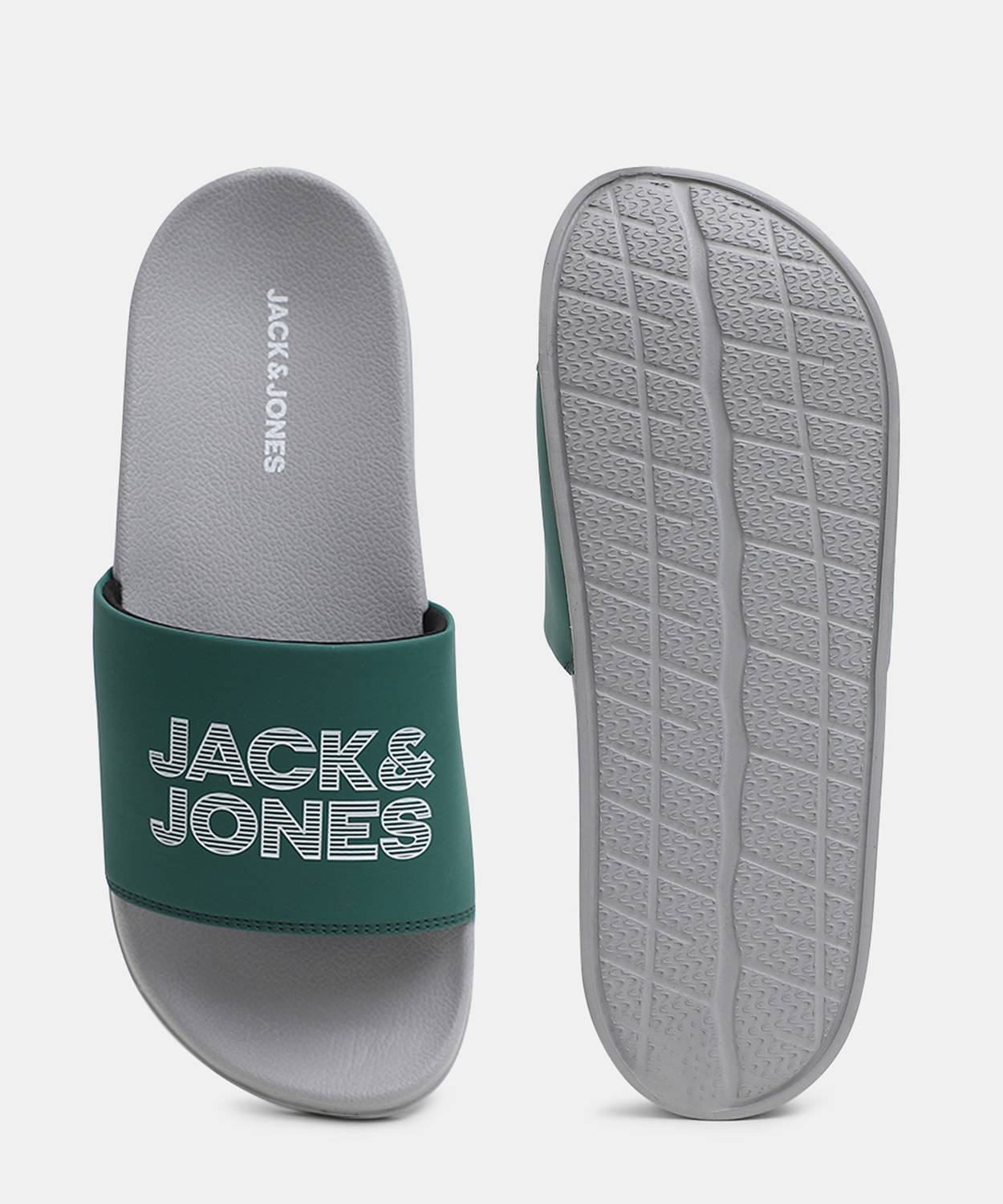 JACK & JONES Men Slides Green - Image 5