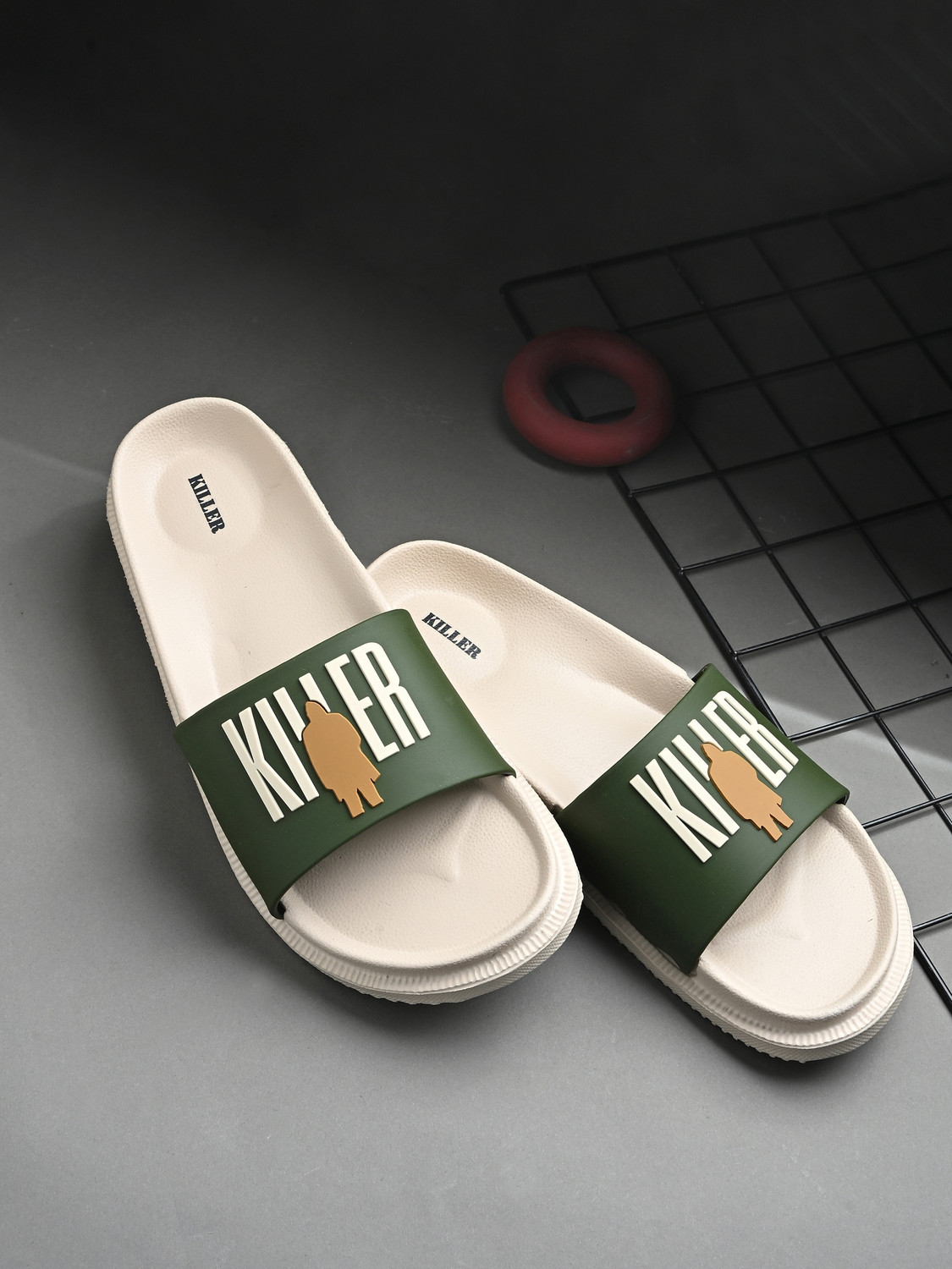 Image of KILLER Men Soft Comfortable Chappal Casual Lightweight Men Slippers for Daily Wear Slides