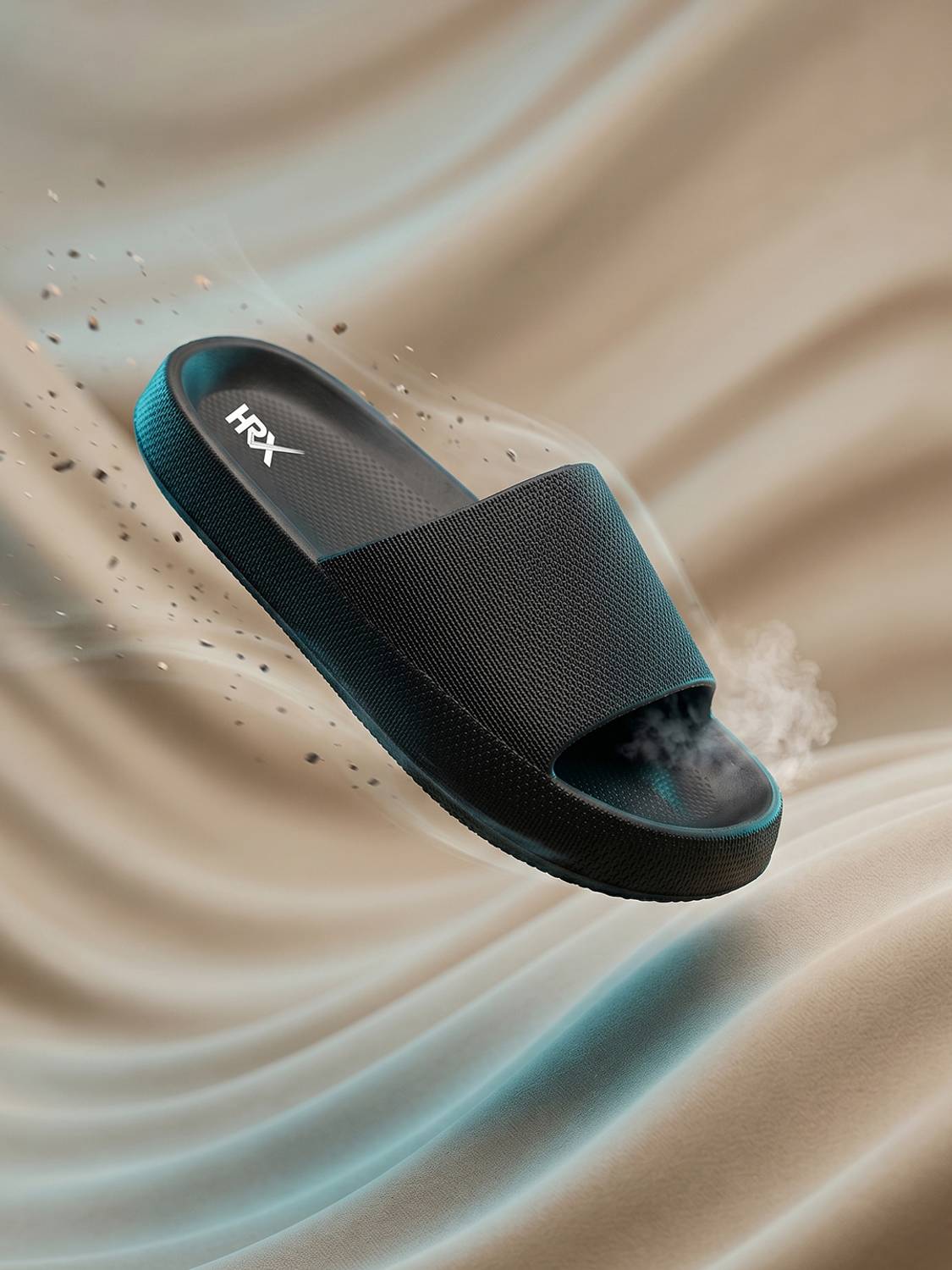 HRX by Hrithik Roshan Men Slides Black