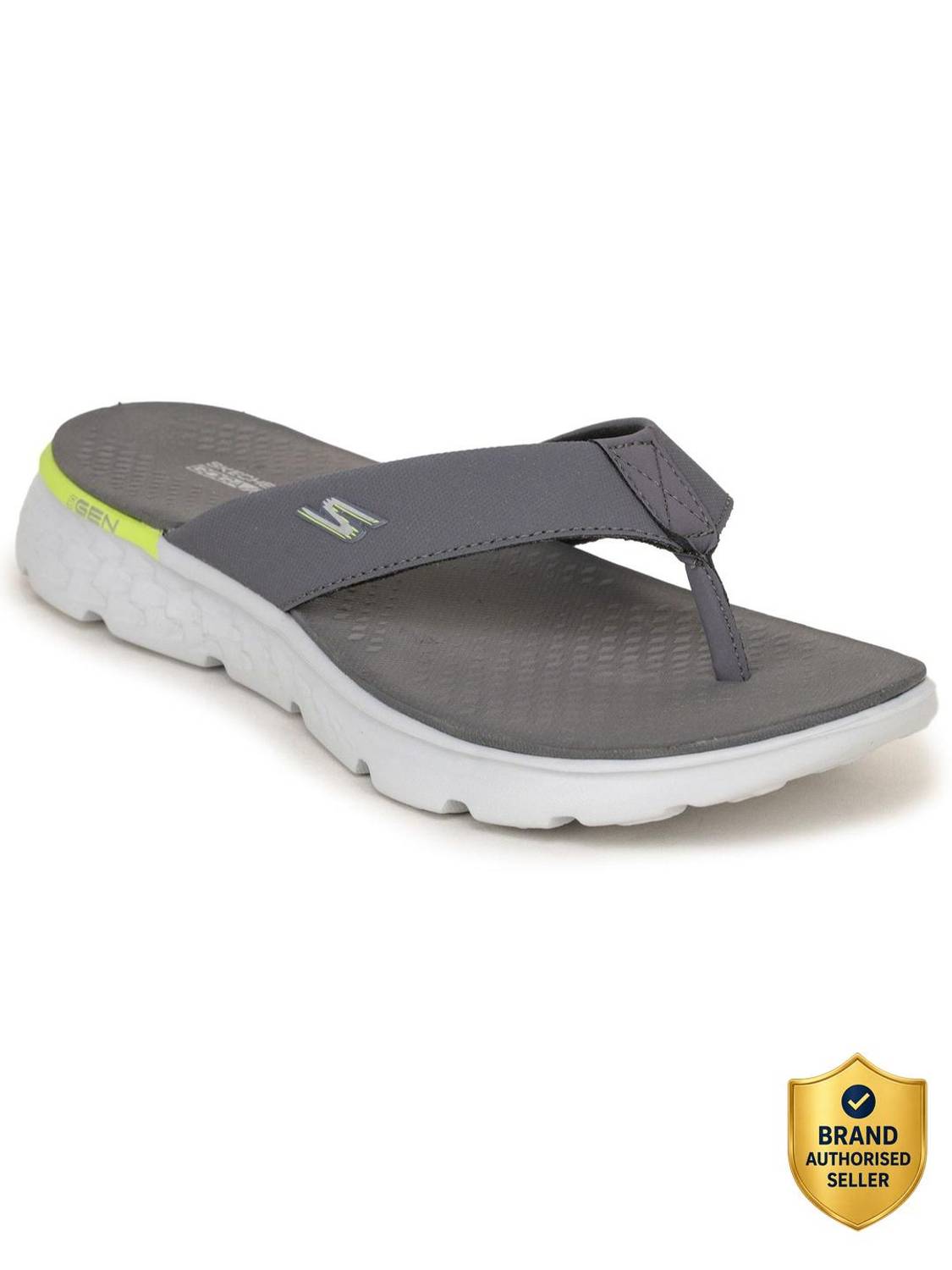 Skechers Men Gray Flip Flops
