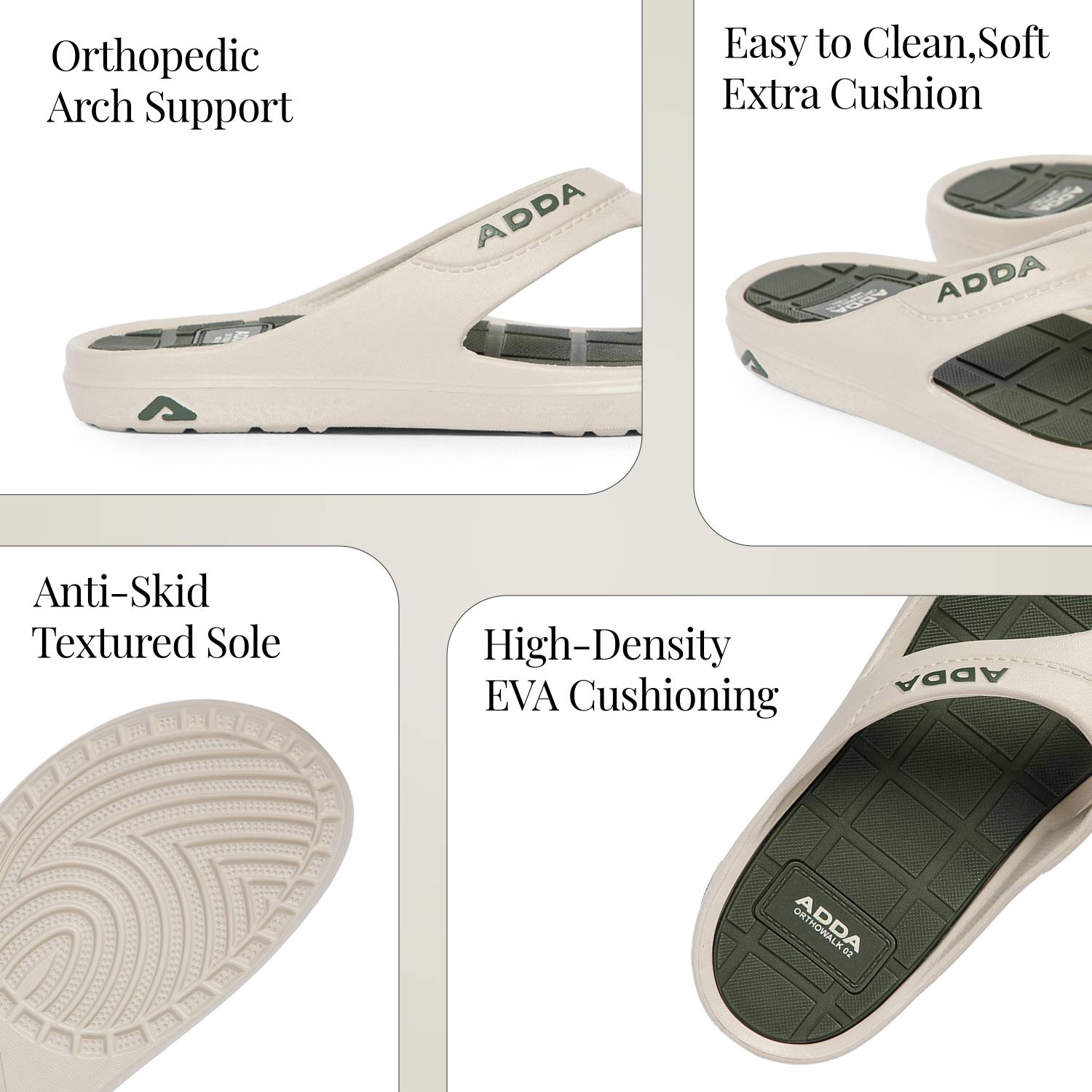 Adda Men White Flip Flops - Image 5
