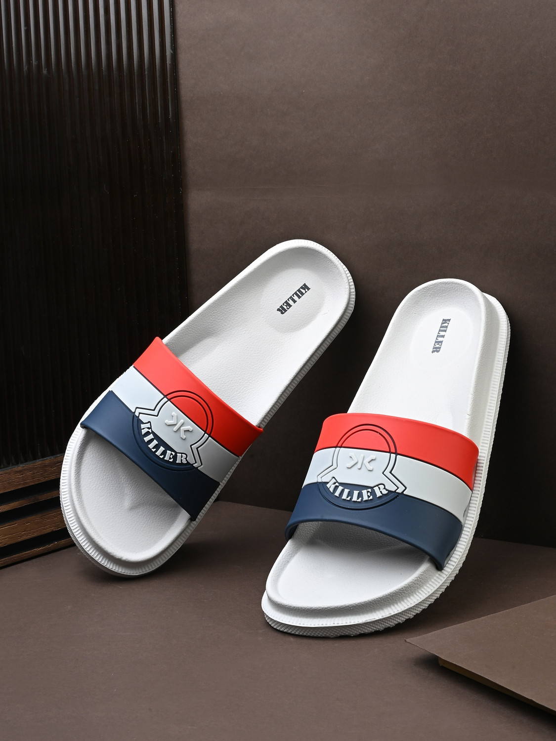 Image of KILLER Men Soft Comfortable Chappal Casual Lightweight Men Slippers for Daily Wear Flip Flops