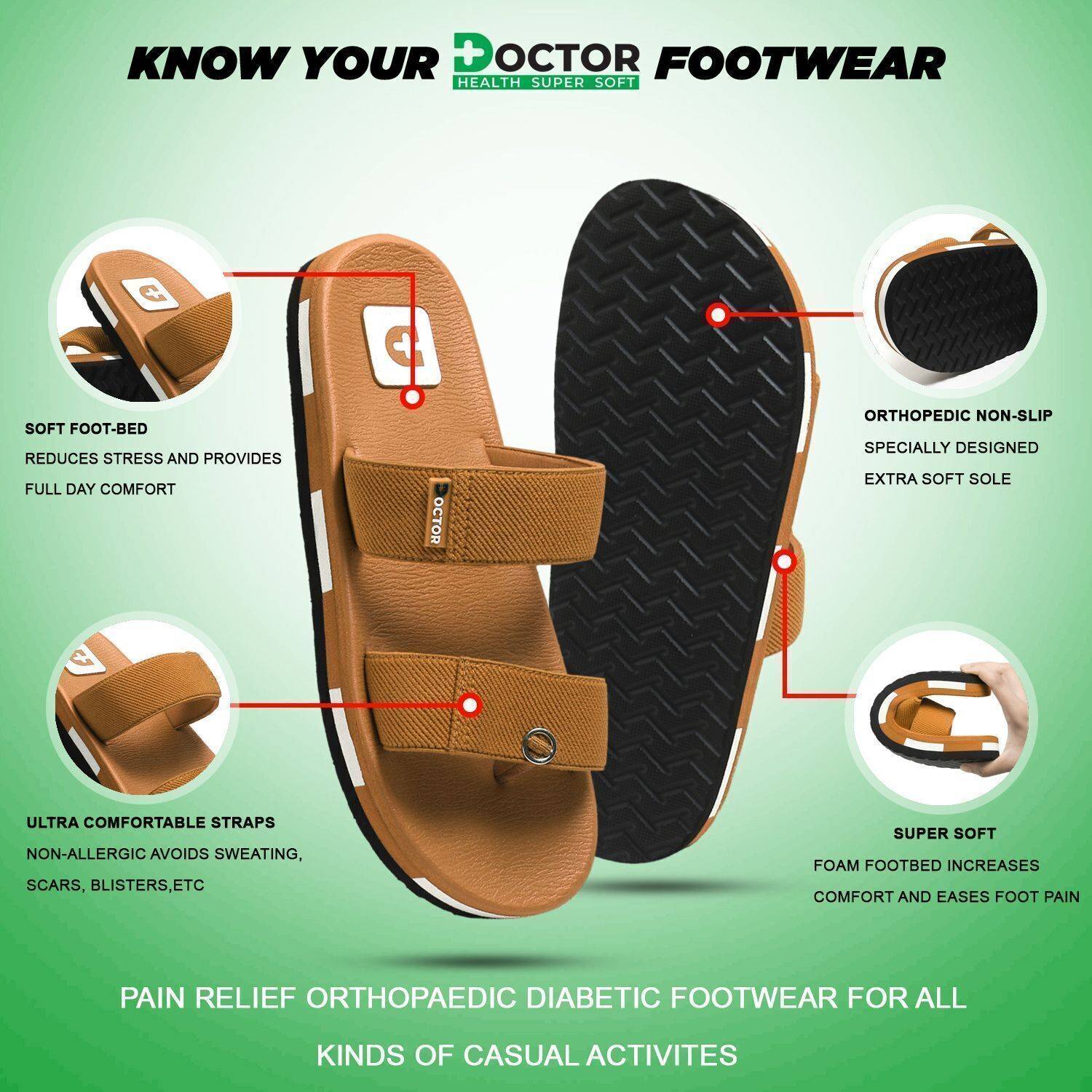 Doctor Health Super Soft Men Slippers - Image 5