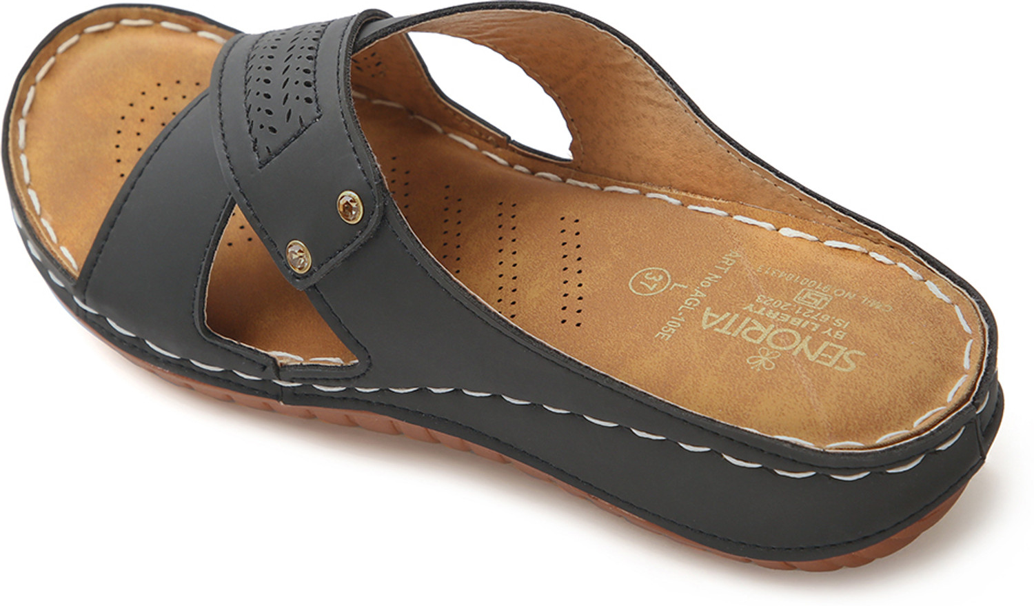 Image of LIBERTY Women Slippers (Black, 4)