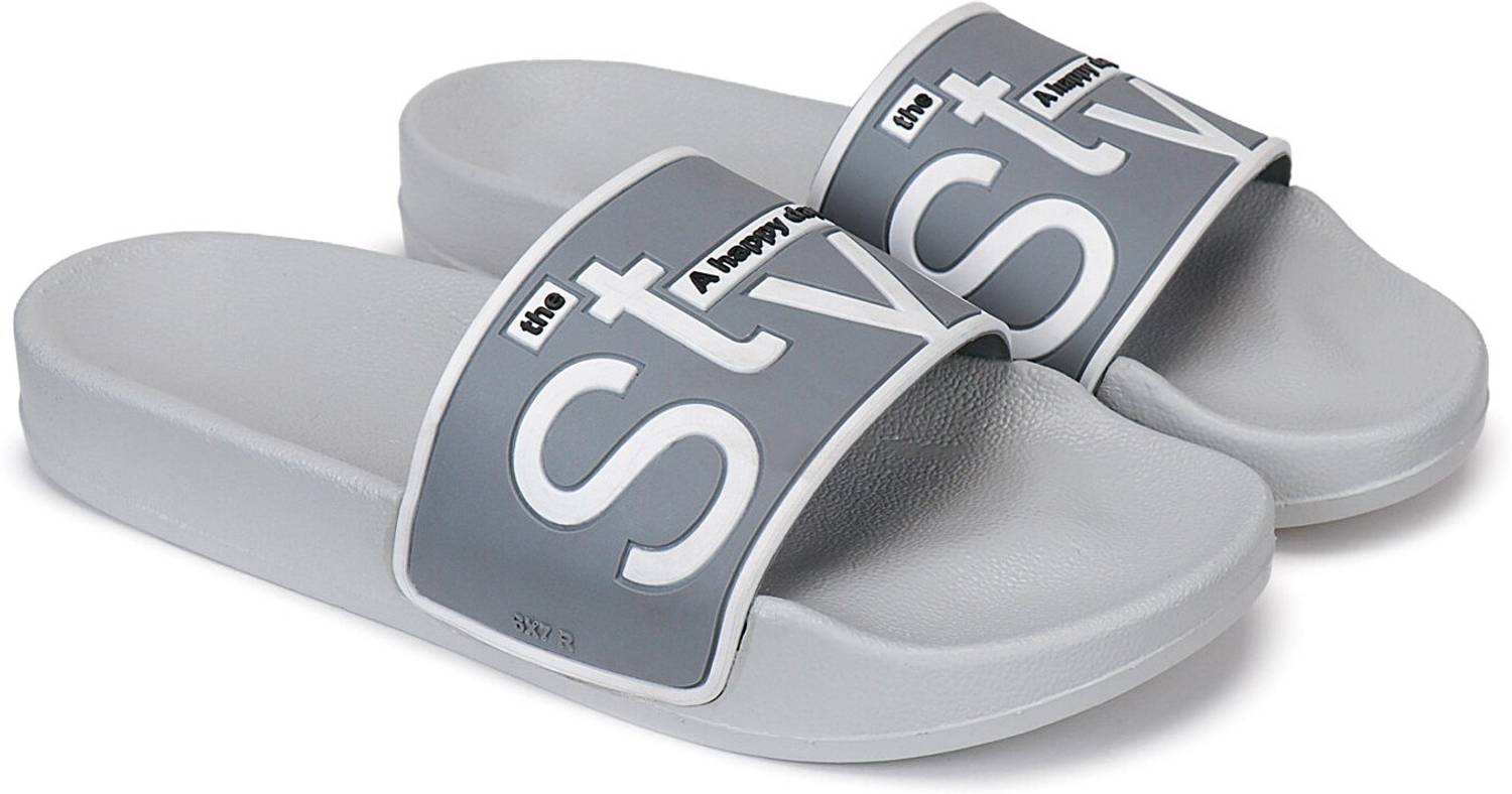 DRACKFOOT Men Gray Slides - Image 2