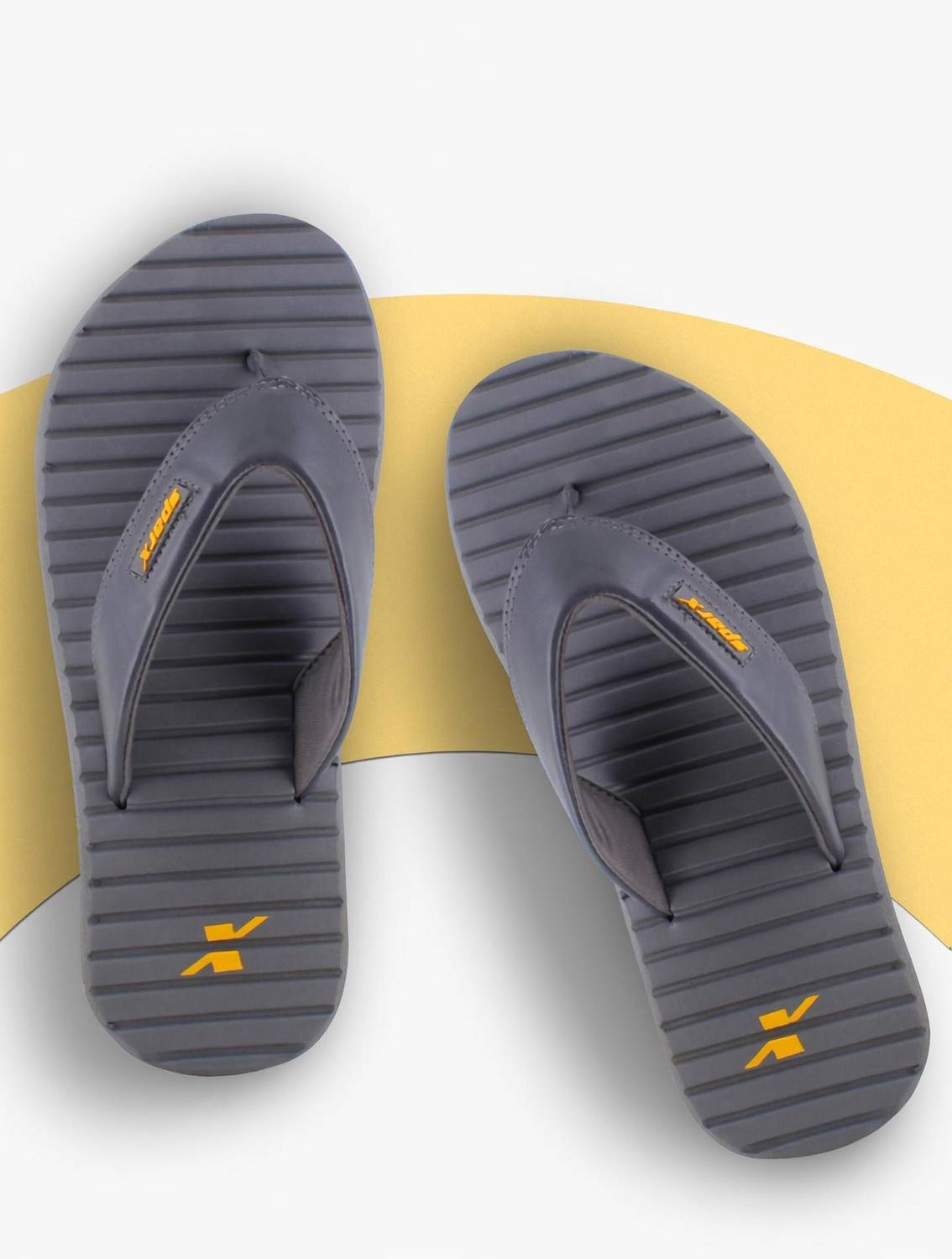 Sparx Men Gray Flip Flops - Image 1