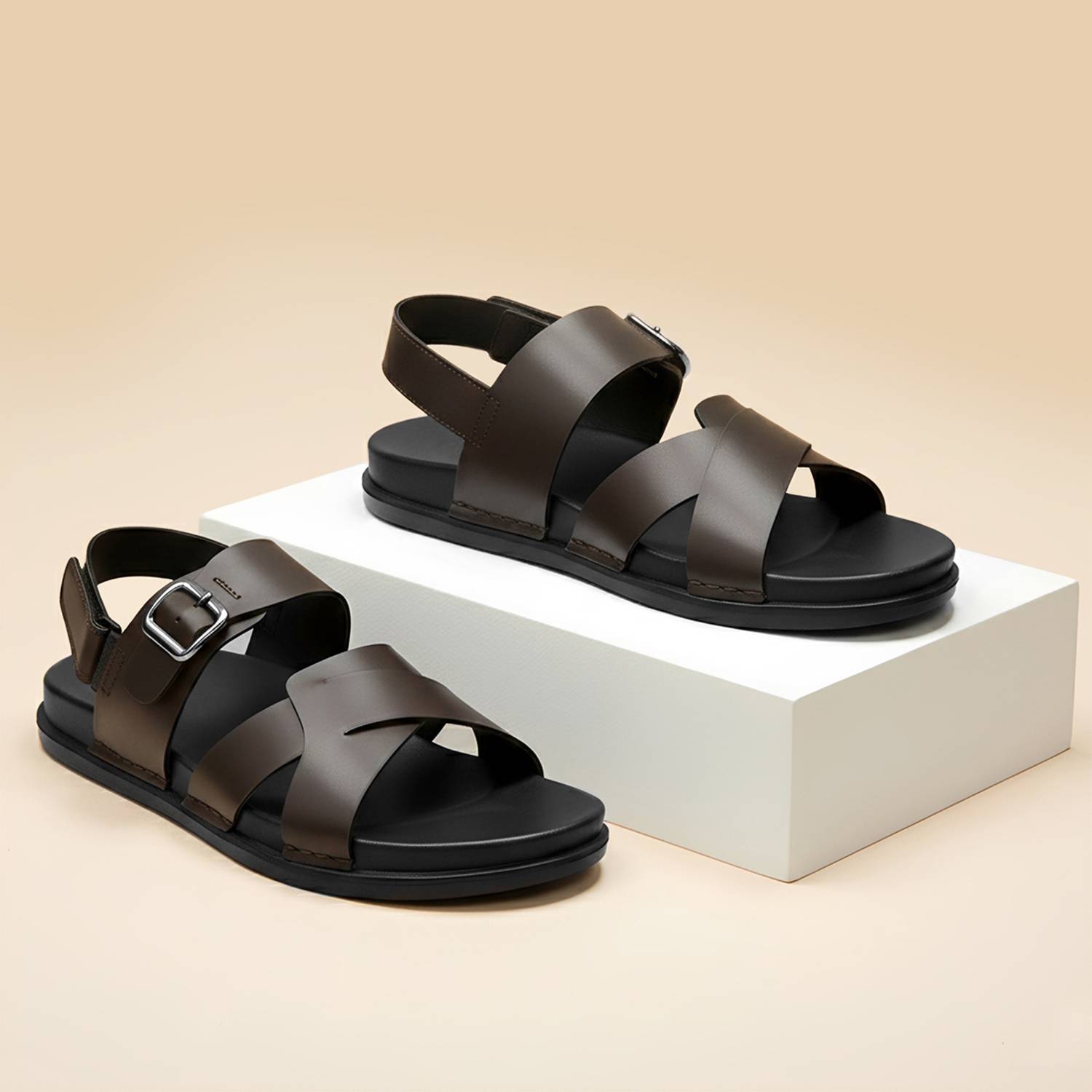 BRUTON Men Ortho Comfort Flip Flops - Image 1