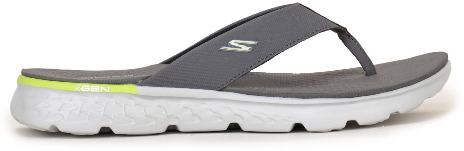 Skechers Men Gray Flip Flops - Image 2