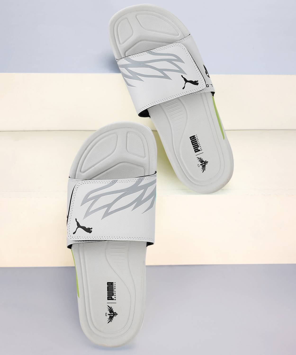 PUMA Men Dream Nitro Slide MB2 White Slides - Image 1