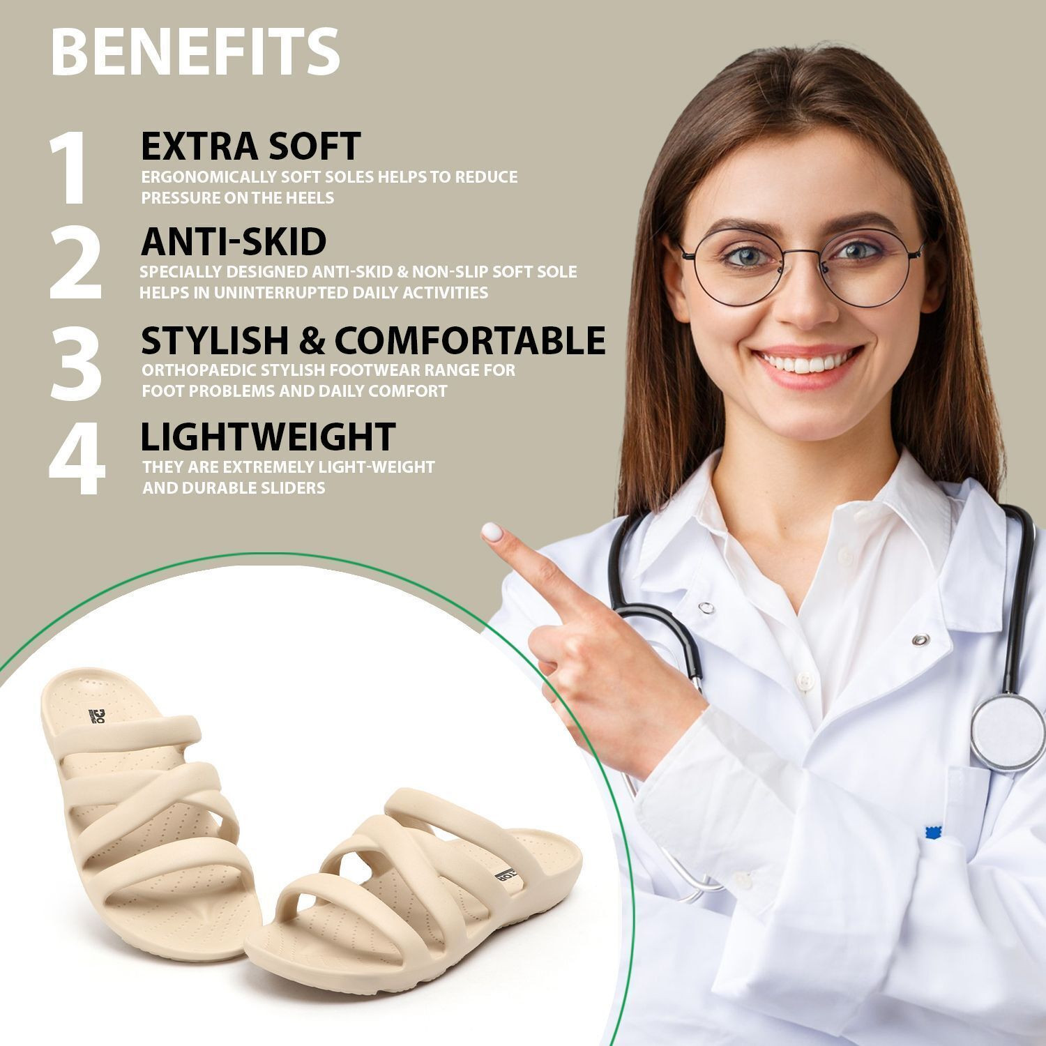 Image of Doctor Health Super Soft Women NewlyLaunch|Classic Ultra Soft|Cushion|Comfortable|Premium|Stylish Slippers