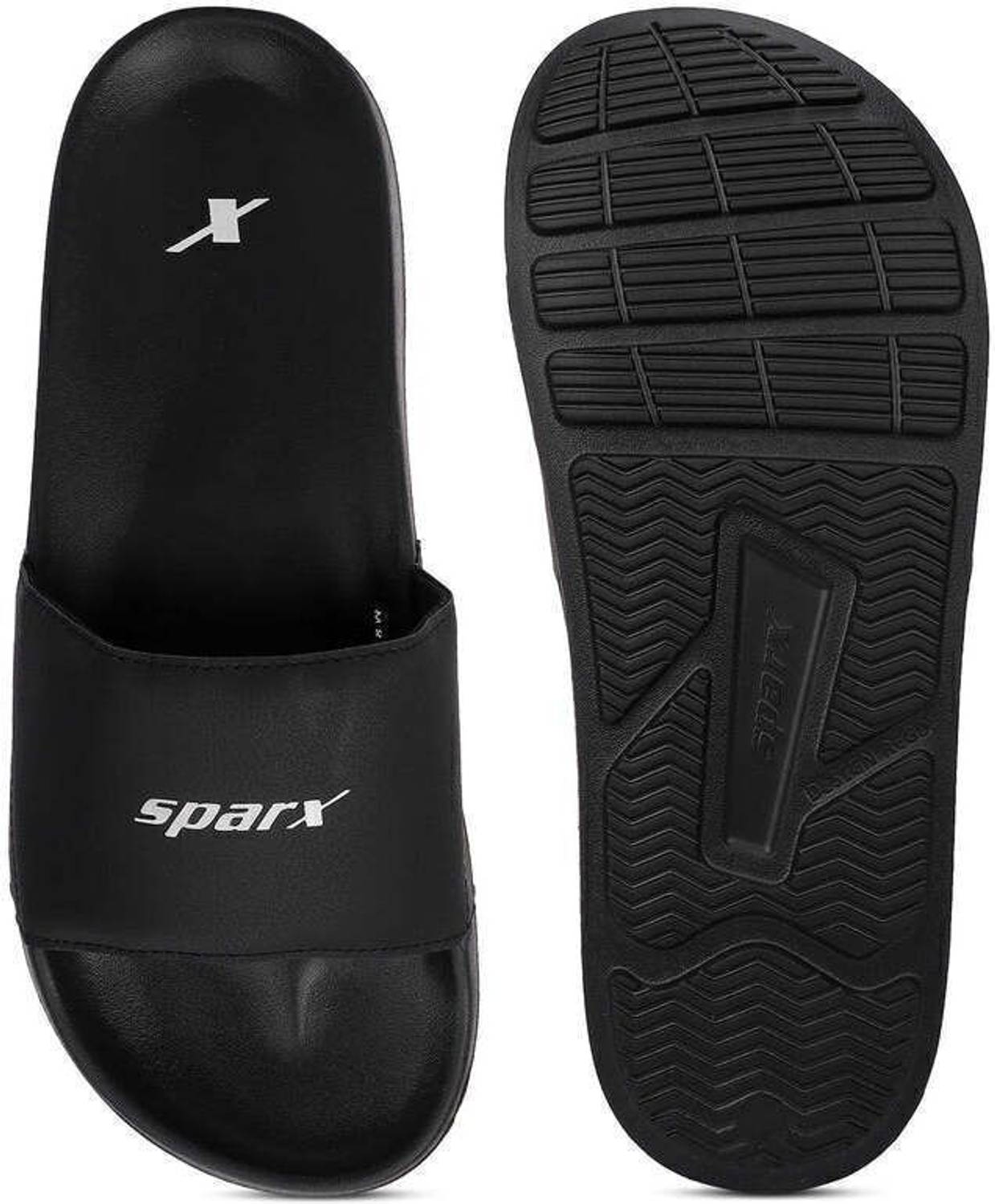 Sparx Men Black Slides - Image 3