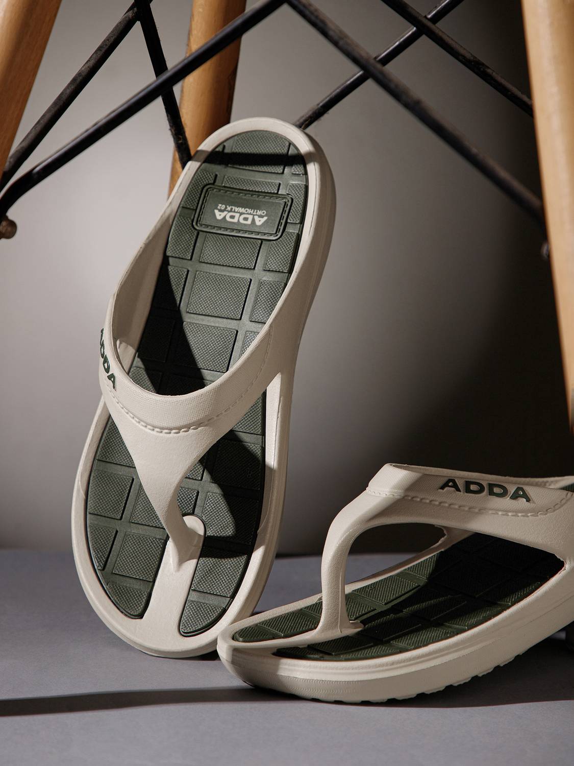 Adda Men White Flip Flops - Image 1