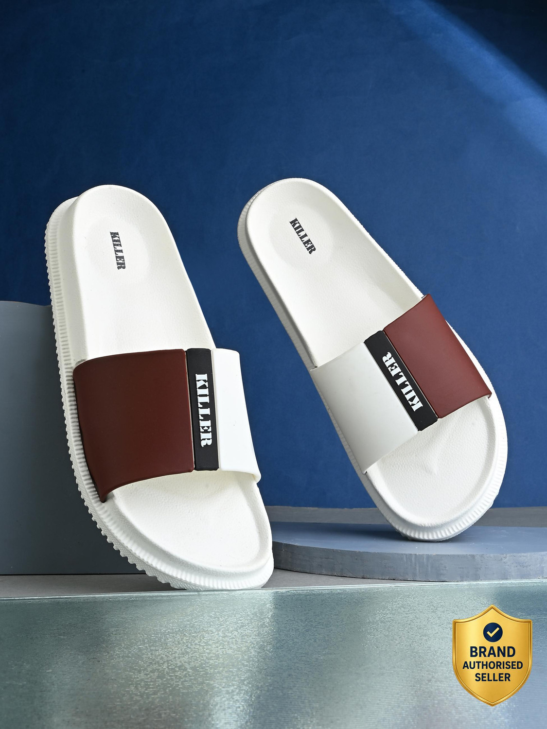 Image of KILLER Men Soft Comfortable Chappal Casual Lightweight Men Slippers for Daily Wear Slippers